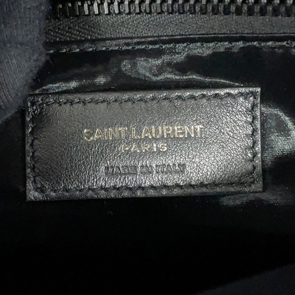 Yves Saint Laurent Black Canvas Shopping Bag Tote Bag (Pre-Owned)