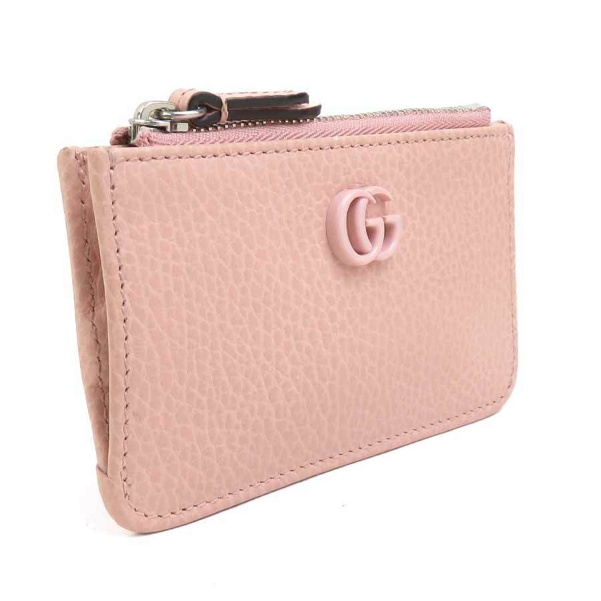 Gucci Pink Leather Coin Purse/Coin Case (Pre-Owned)