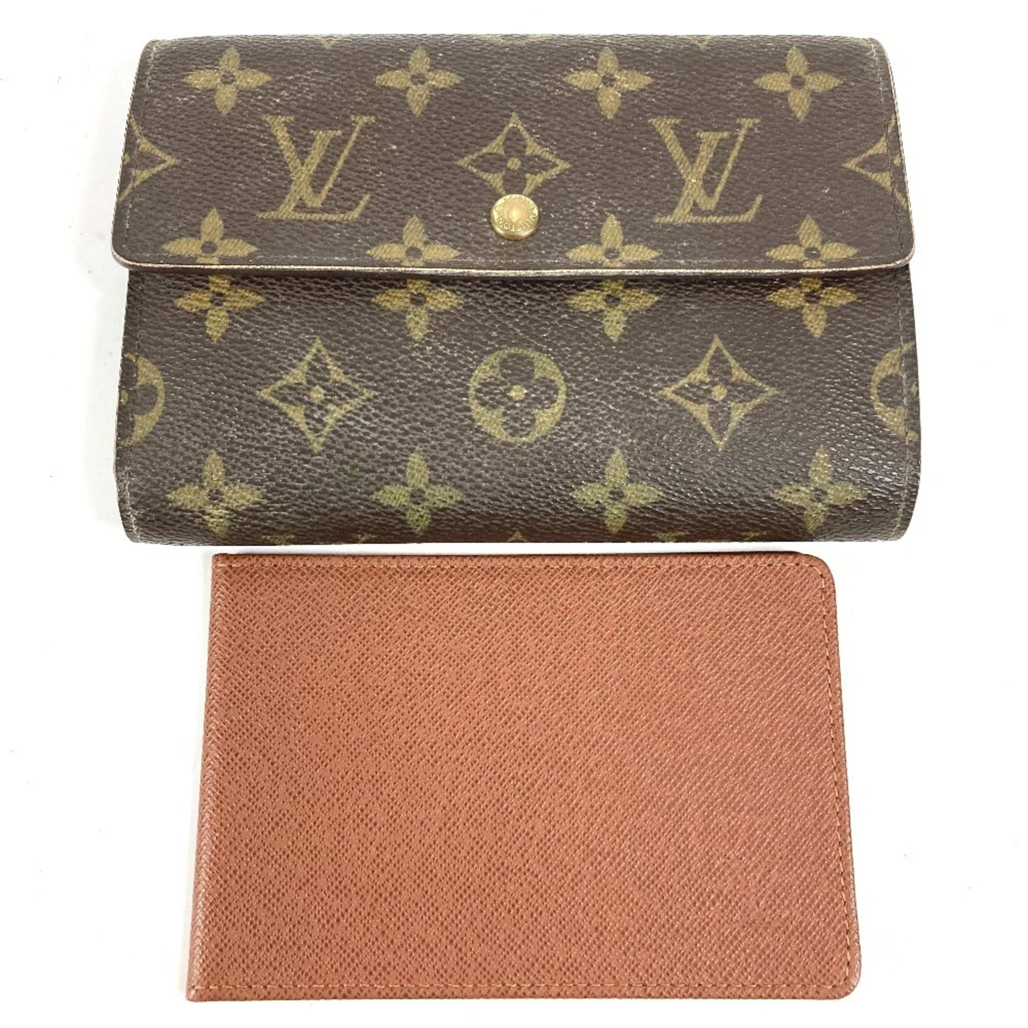 Louis Vuitton Monogram Brown Monogram Wallet (Tri-Fold) (Pre-Owned)
