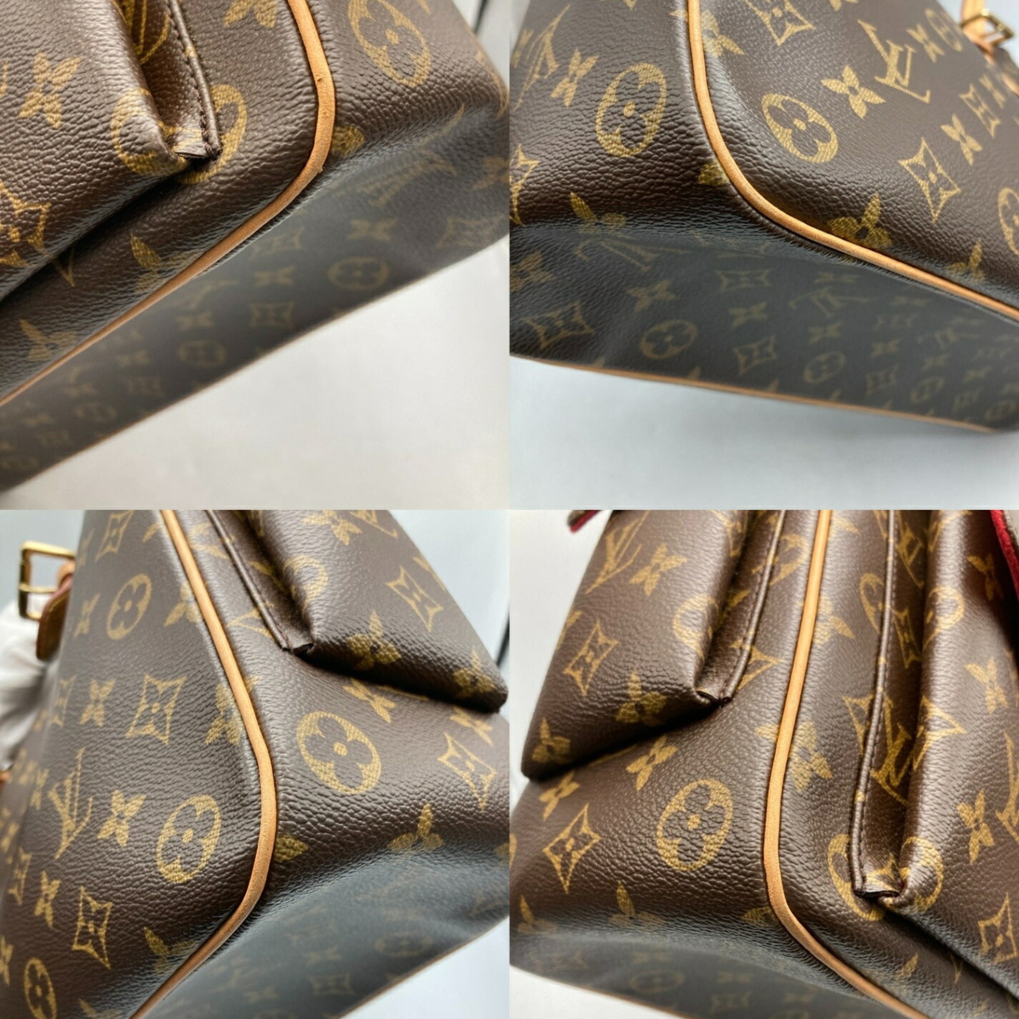 Louis Vuitton Brown Pvc Leather Handbag (Pre-Owned)