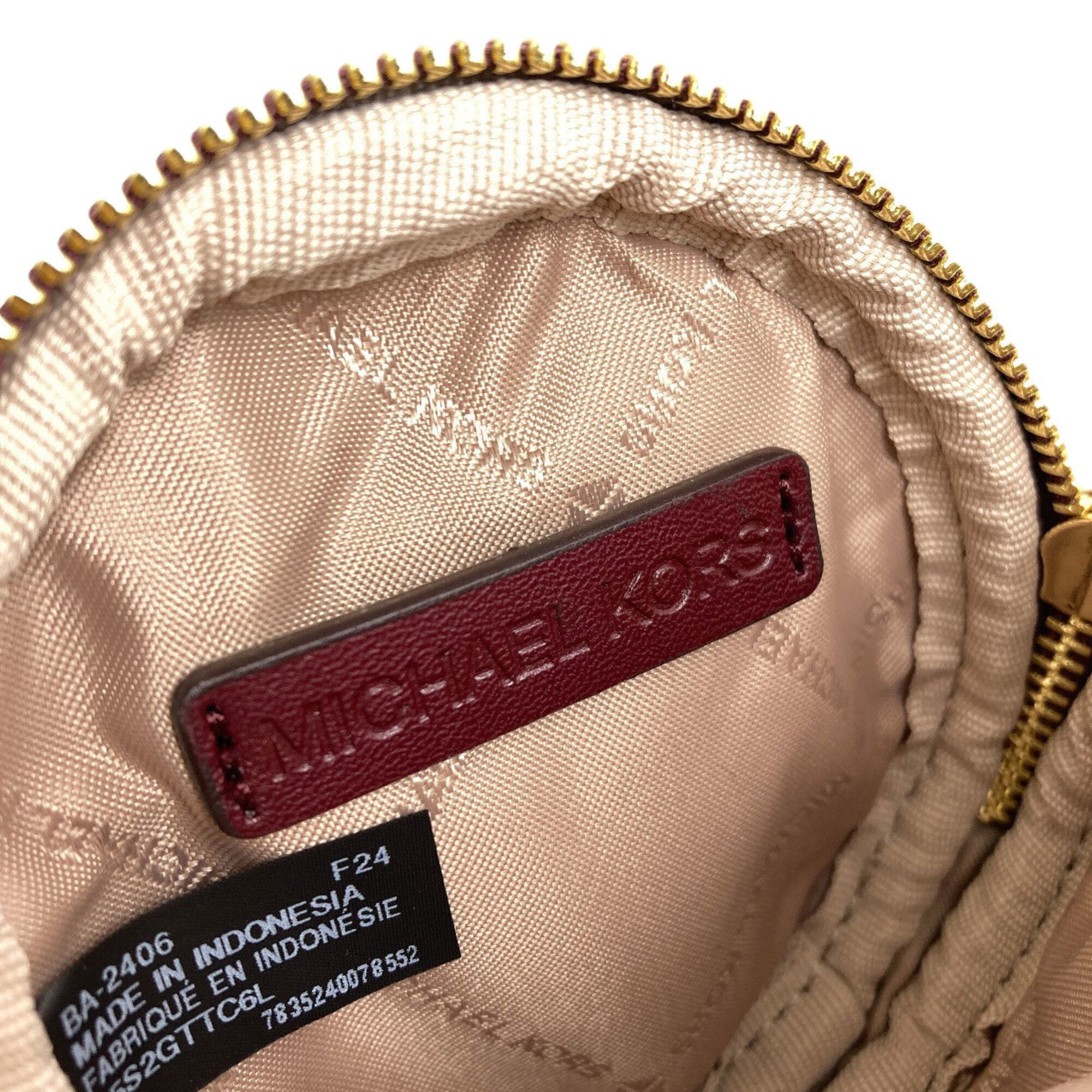 Michael Kors Bordeaux Leather Shoulder Bag (Pre-Owned)