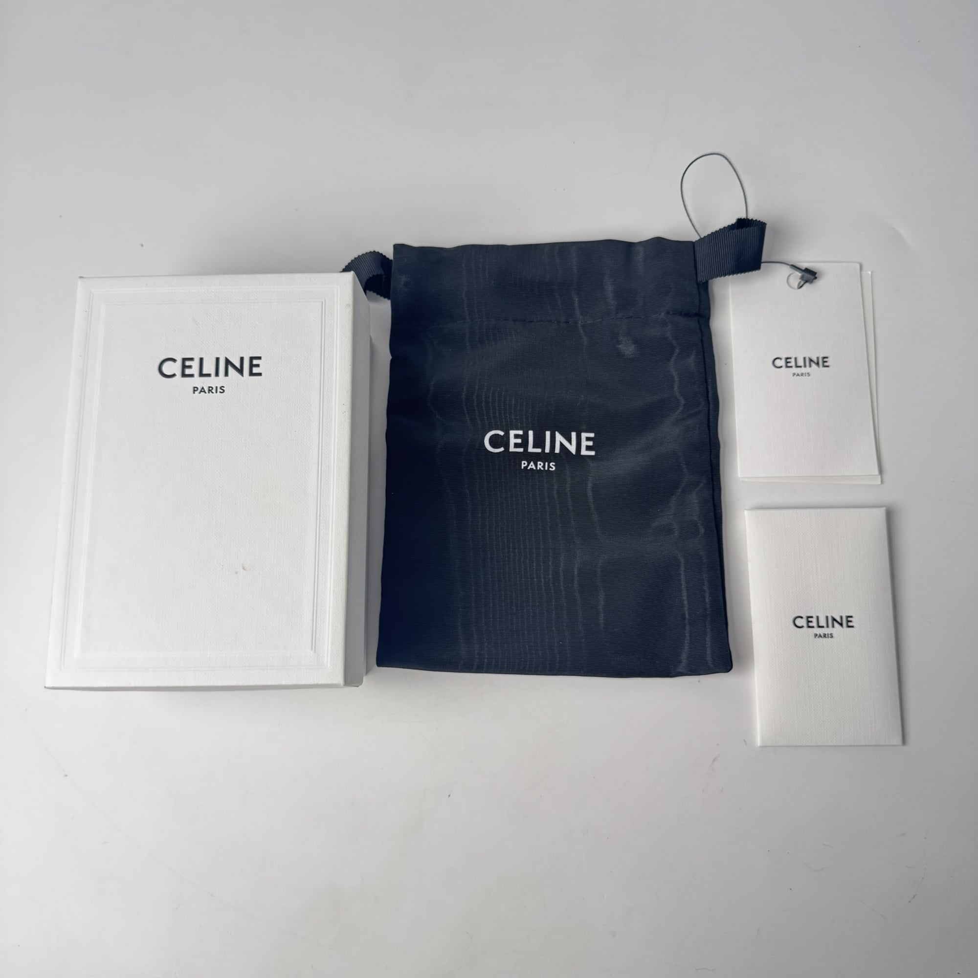Celine Black Leather Wallet (Tri-Fold) (Pre-Owned)