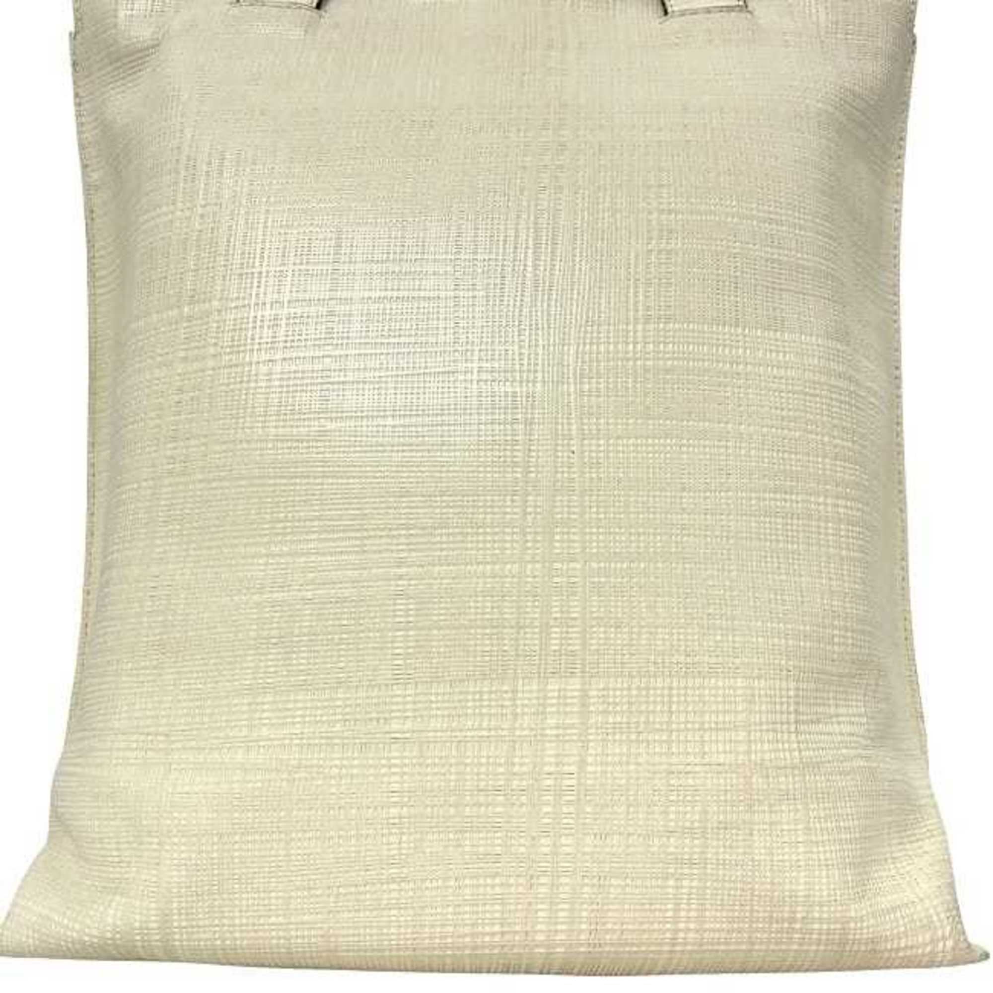 Loewe Ivory White Leather Shoulder Bag Tote Bag (Pre-Owned)