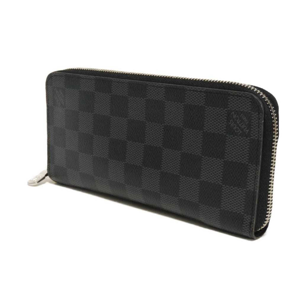 Louis Vuitton Black Damier Graphite Noir Damier Graphite Long Wallet (Bi-Fold) (Pre-Owned)