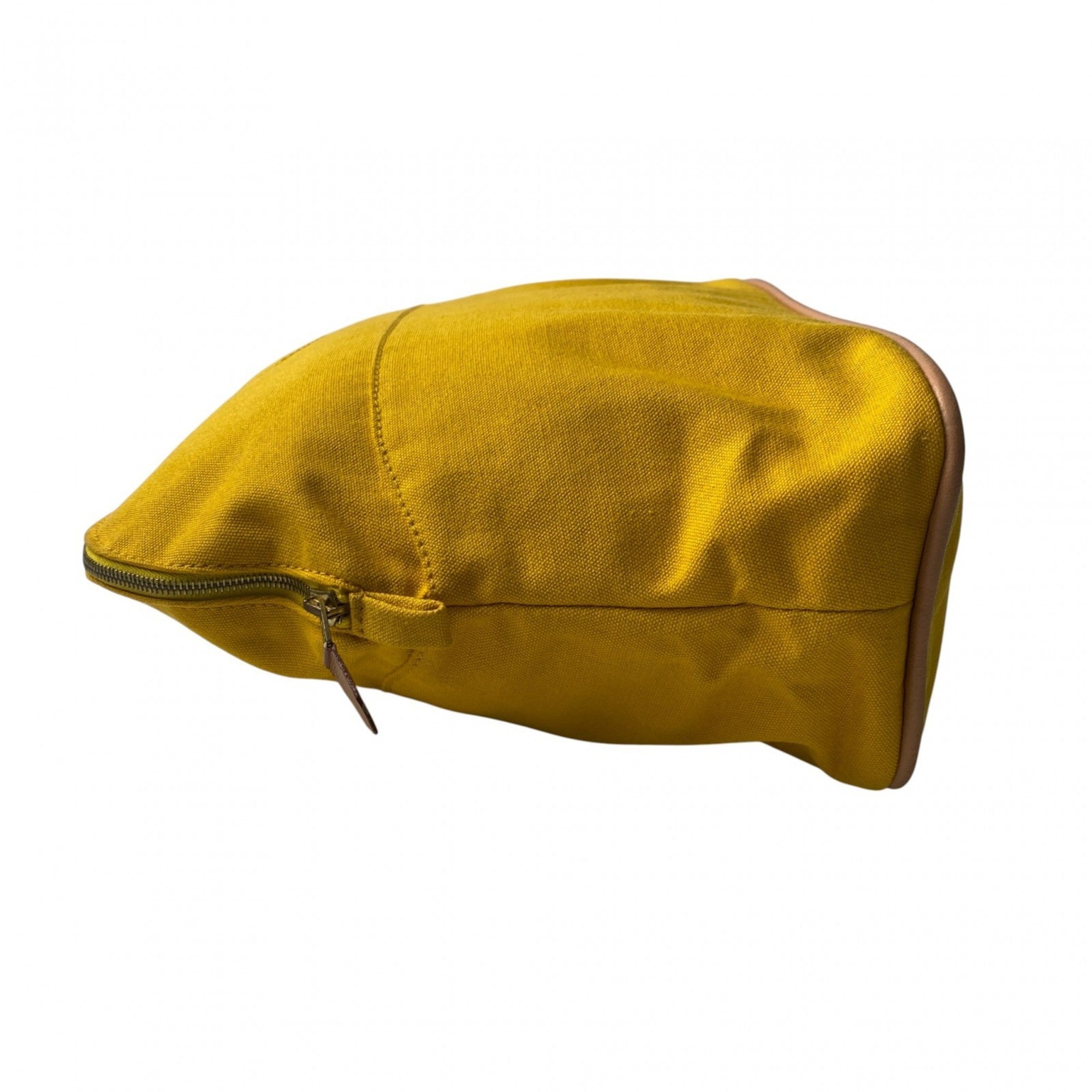 Hermes Yellow Canvas Pouch (Pre-Owned)