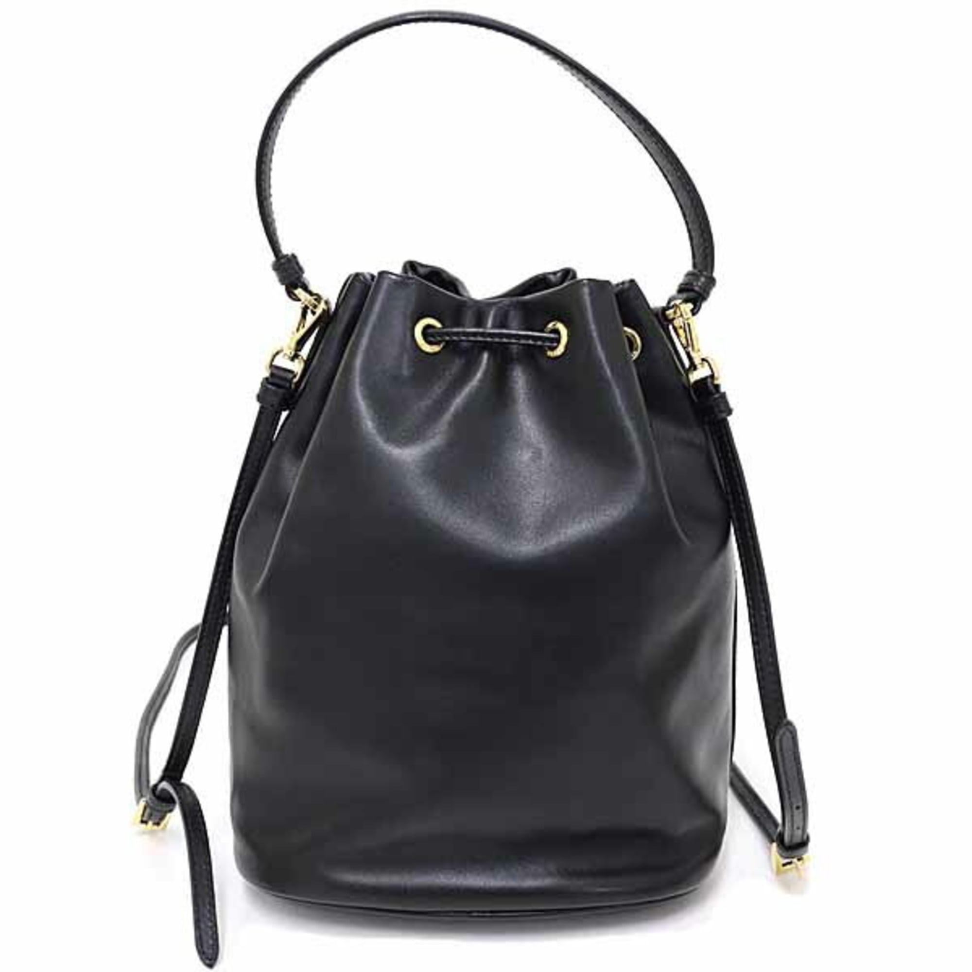 Prada Black Nero Leather Baguette Bag (Pre-Owned)