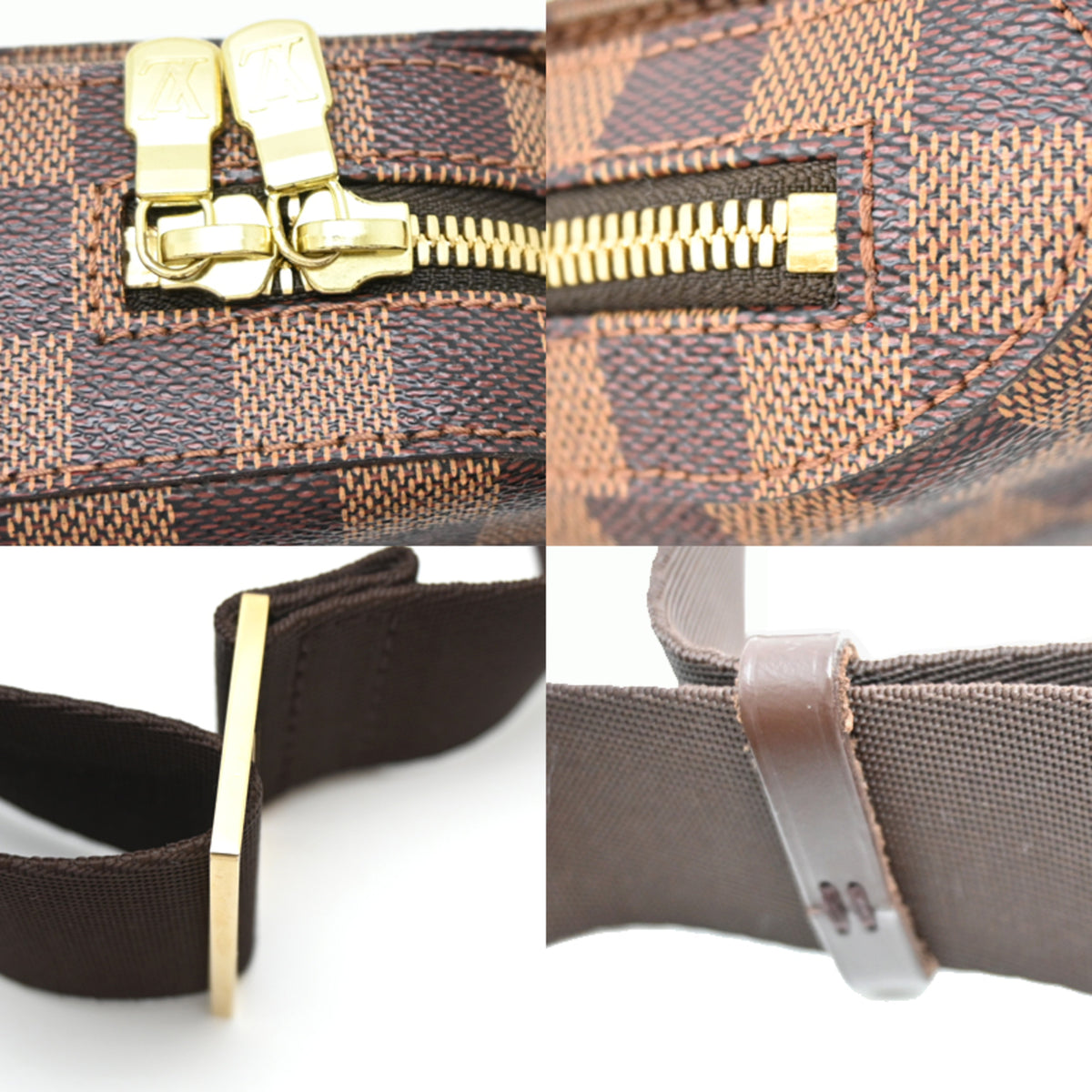 Louis Vuitton Brown Damier Canvas Sling Bag (Pre-Owned)