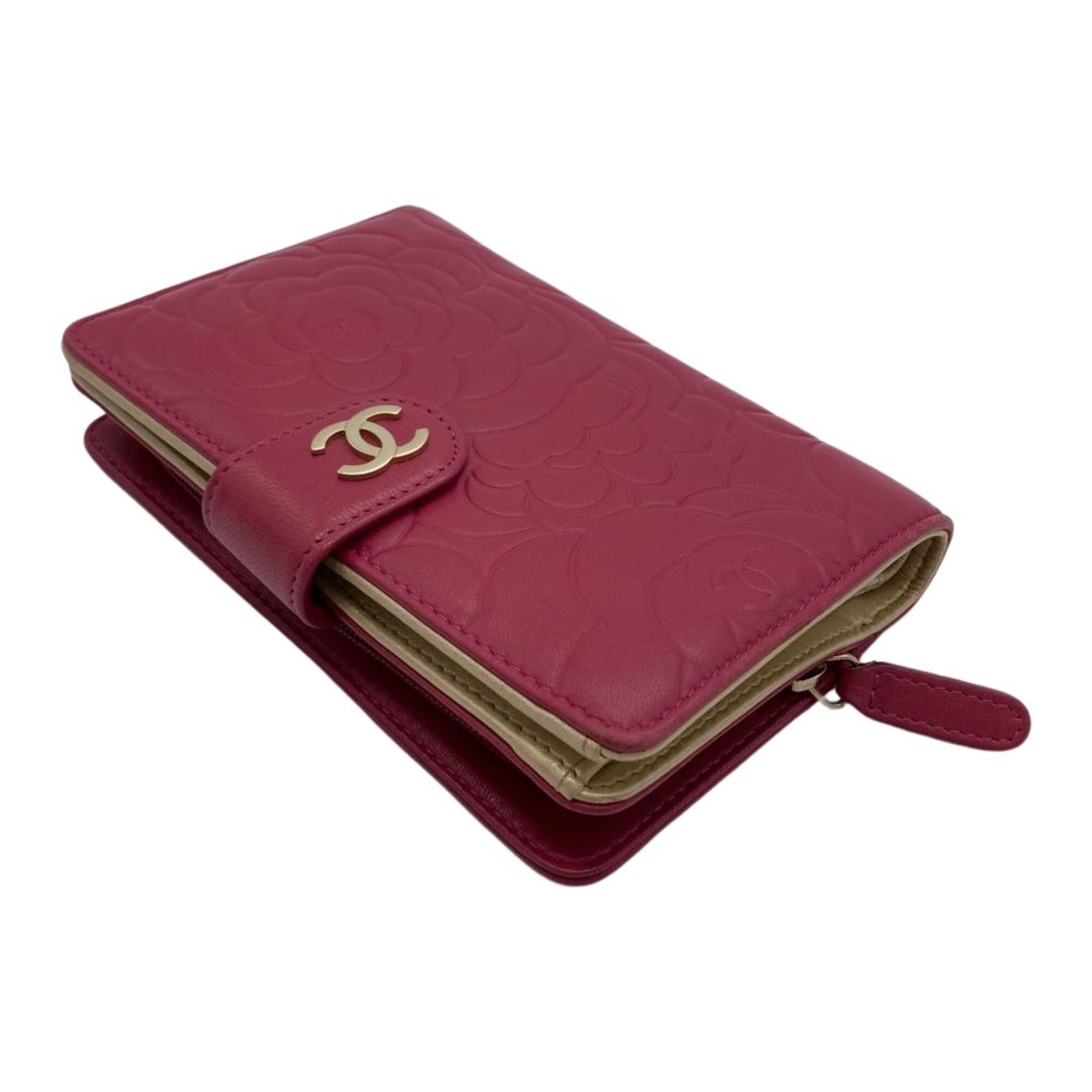 Chanel Black Pink Wallet (Bi-Fold) (Pre-Owned)