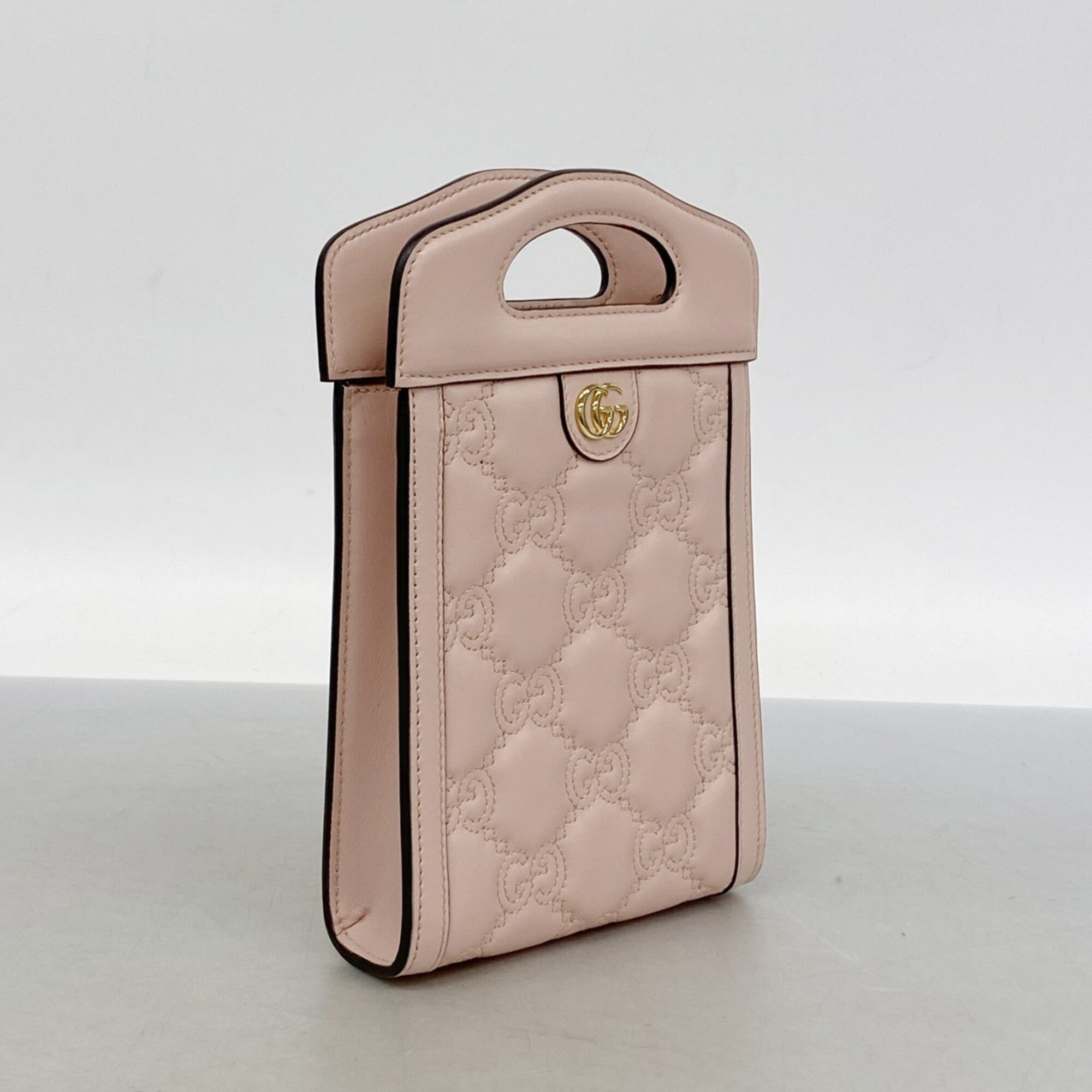 Gucci Pink Leather Handbag (Pre-Owned)