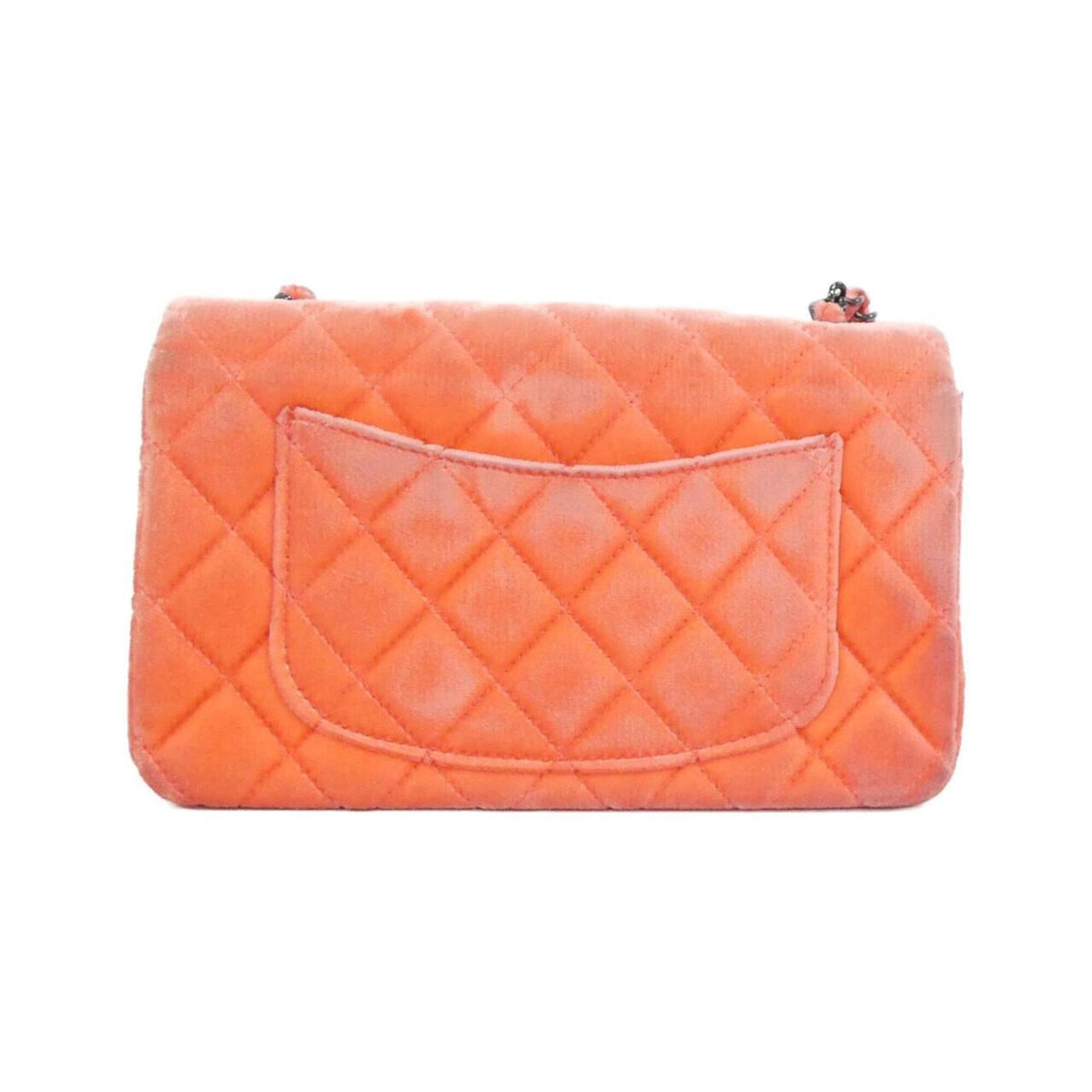 Chanel Coral Pink Leather Shoulder Bag (Pre-Owned)