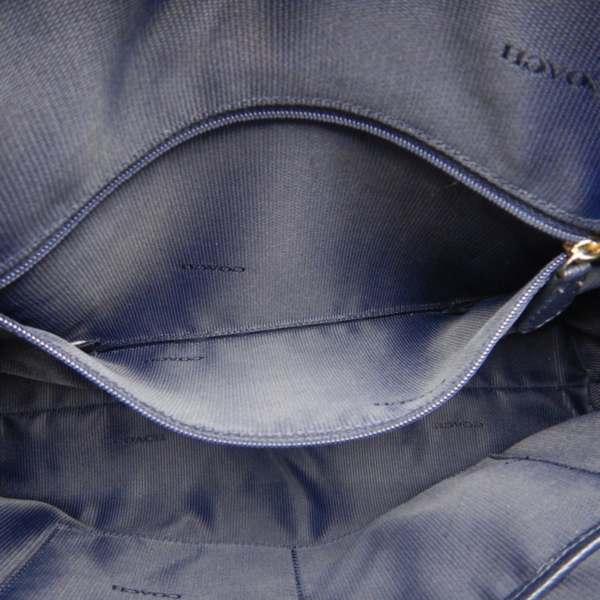 Coach Navy Leather Shoulder Bag (Pre-Owned)