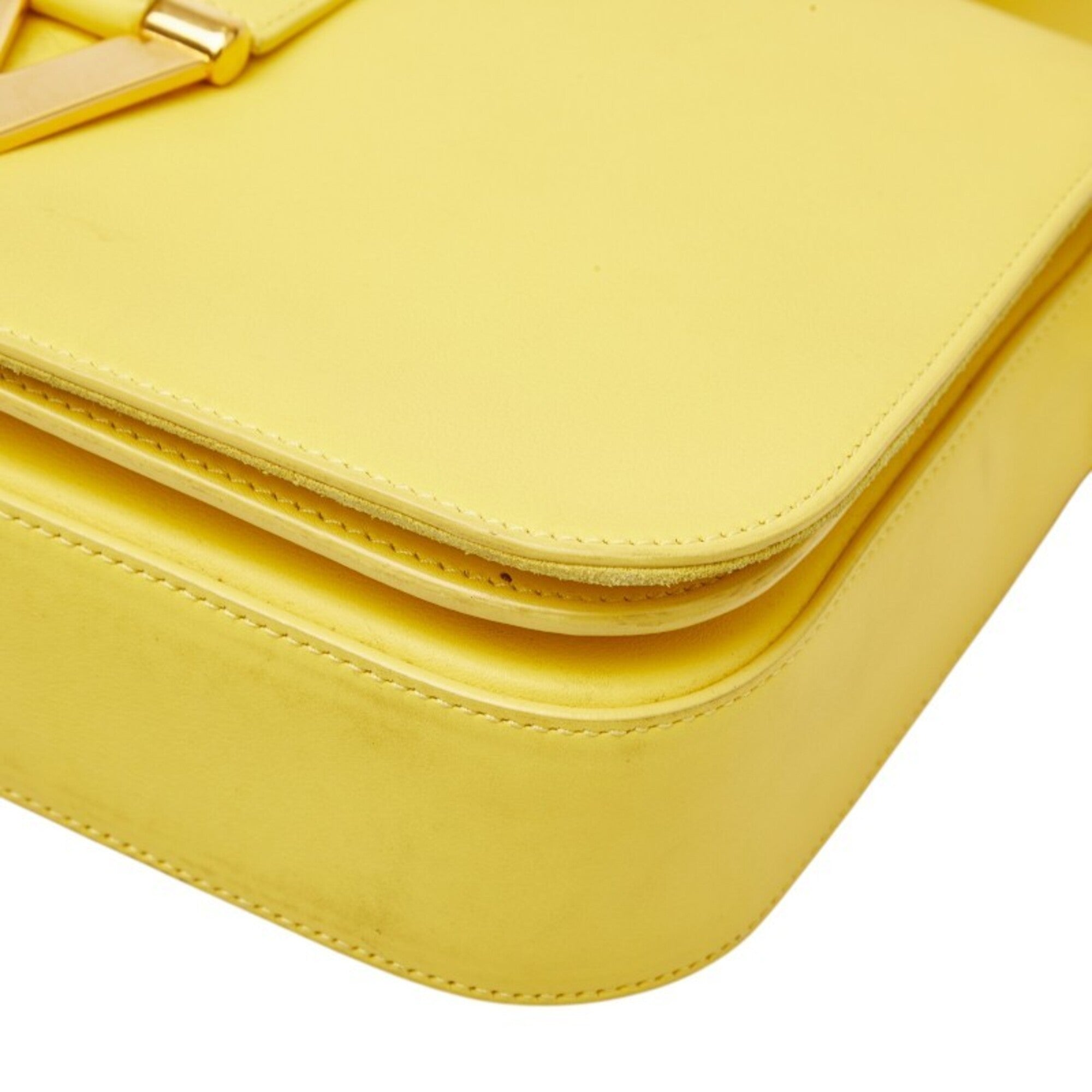 Saint Laurent Yellow Leather Shoulder Bag (Pre-Owned)