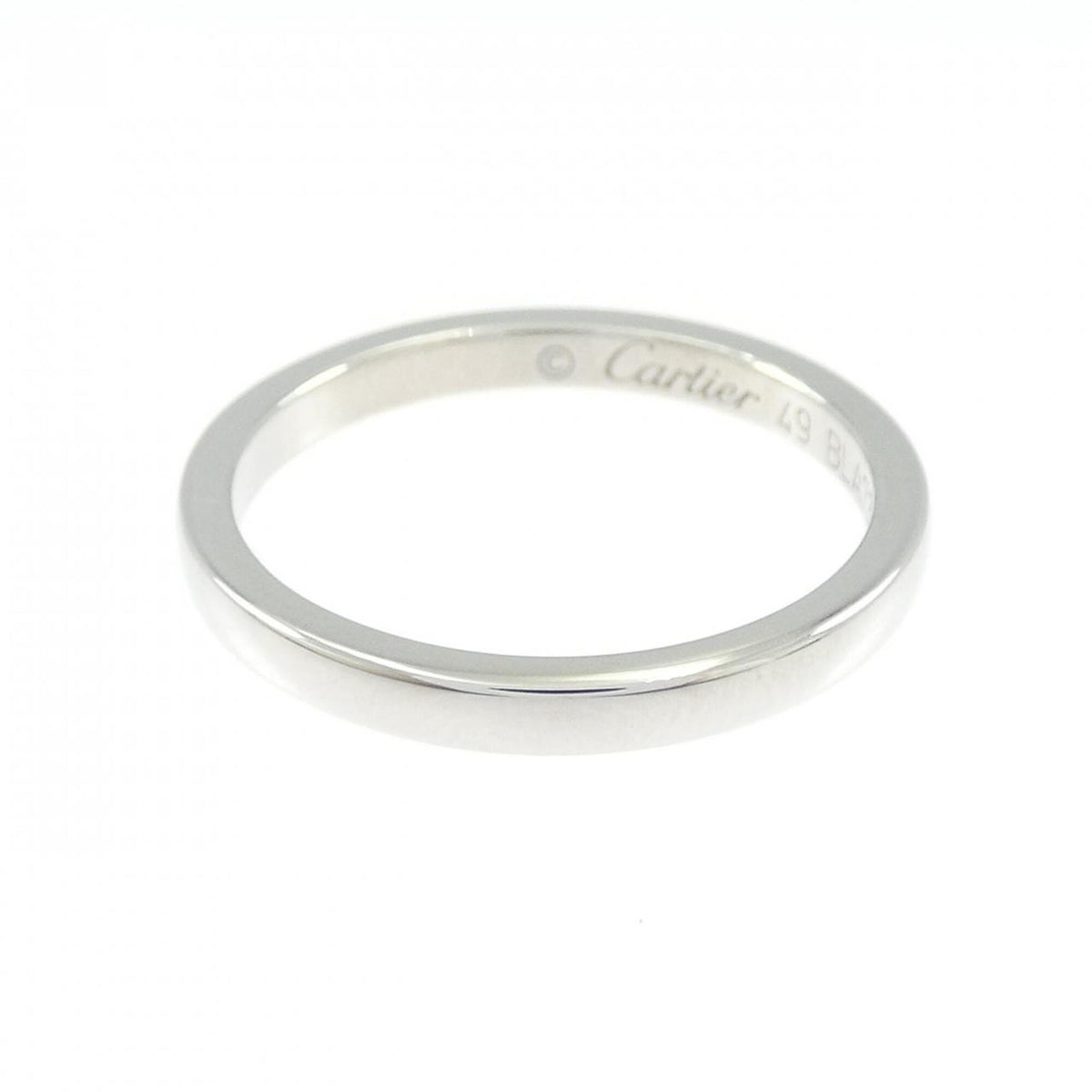 Cartier Platinum Platinum 950 Band Ring (Pre-Owned)