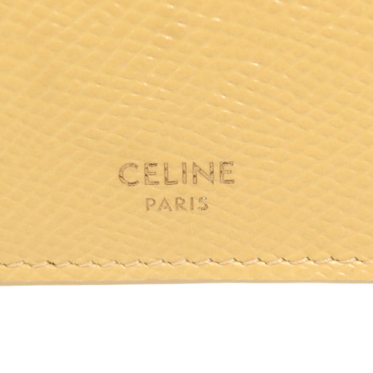Celine Yellow Leather Wallet (Bi-Fold) (Pre-Owned)