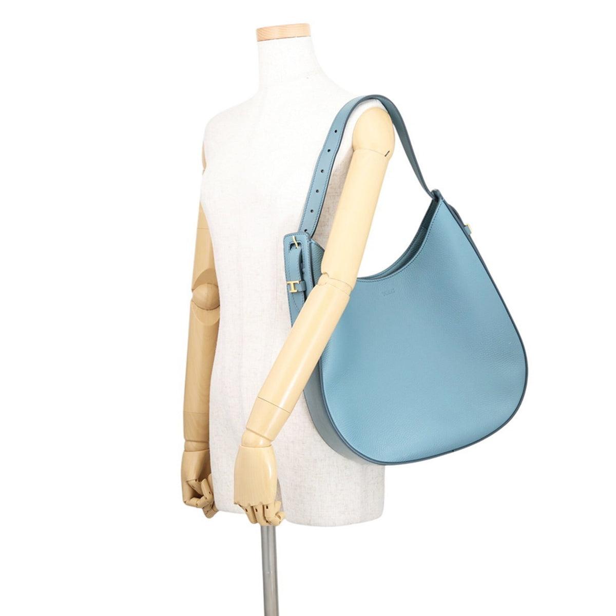 Tod's Light Blue Leather Handbag Shoulder Bag (Pre-Owned)