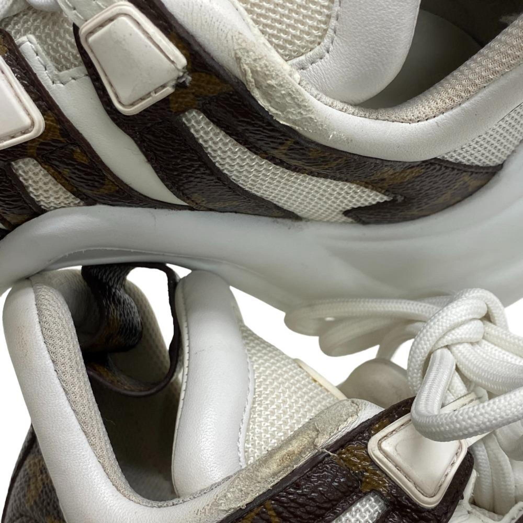 Louis Vuitton Brown White Sneakers (Pre-Owned)
