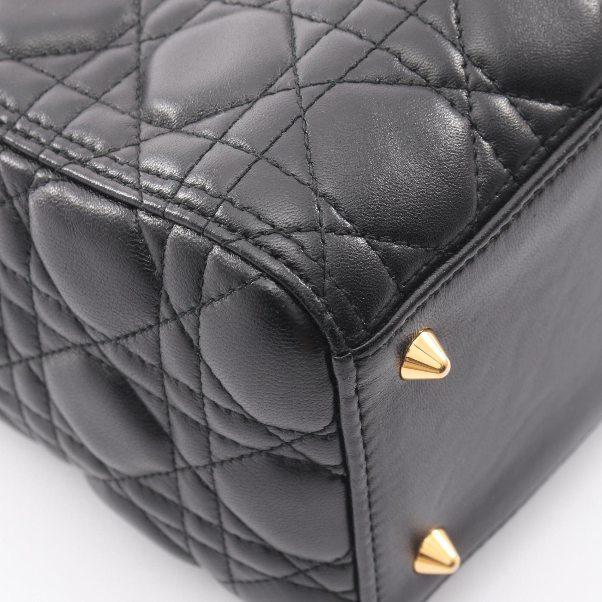 Christian Dior Black Leather Handbag (Pre-Owned)