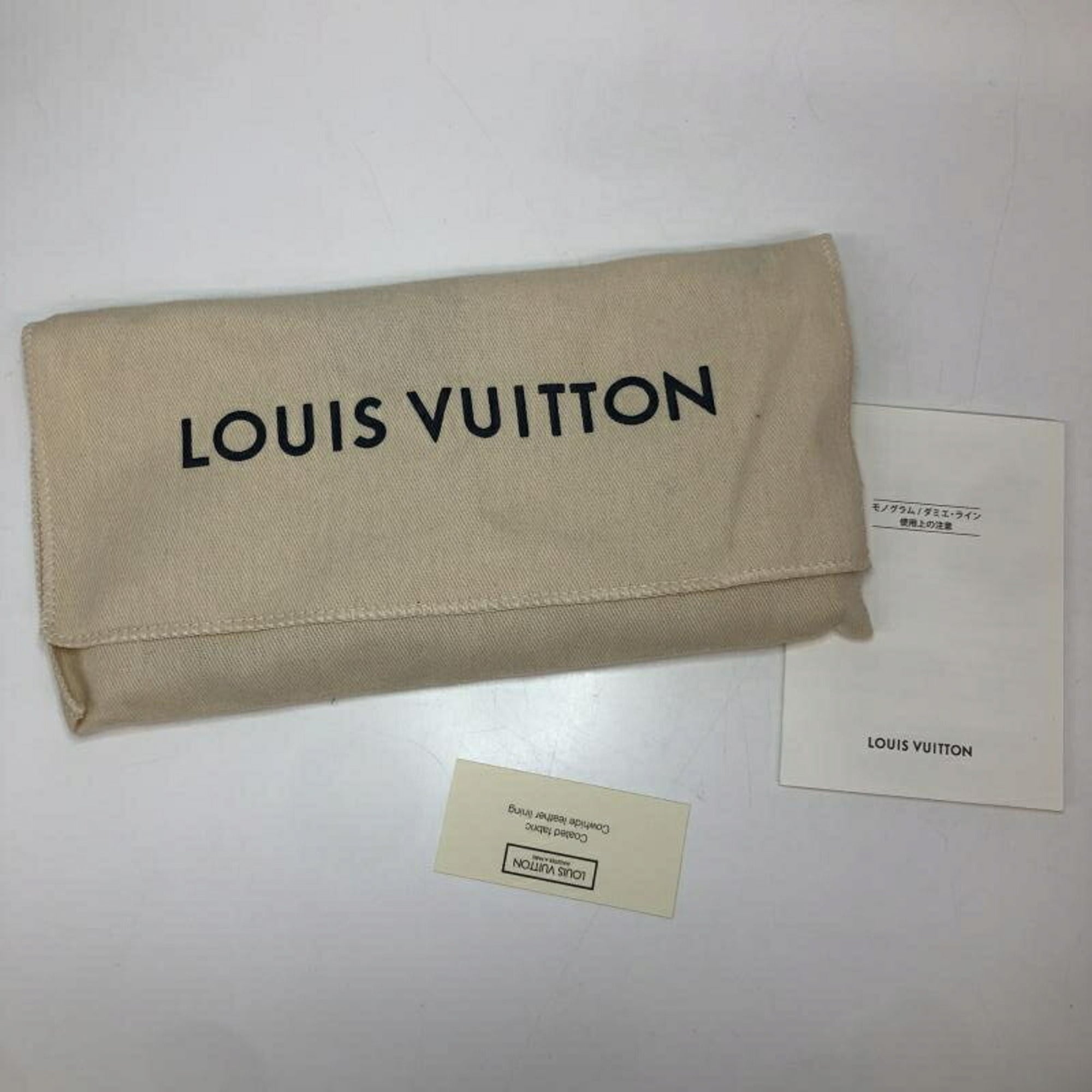 Louis Vuitton Leather Long Wallet (Bi-Fold) (Pre-Owned)