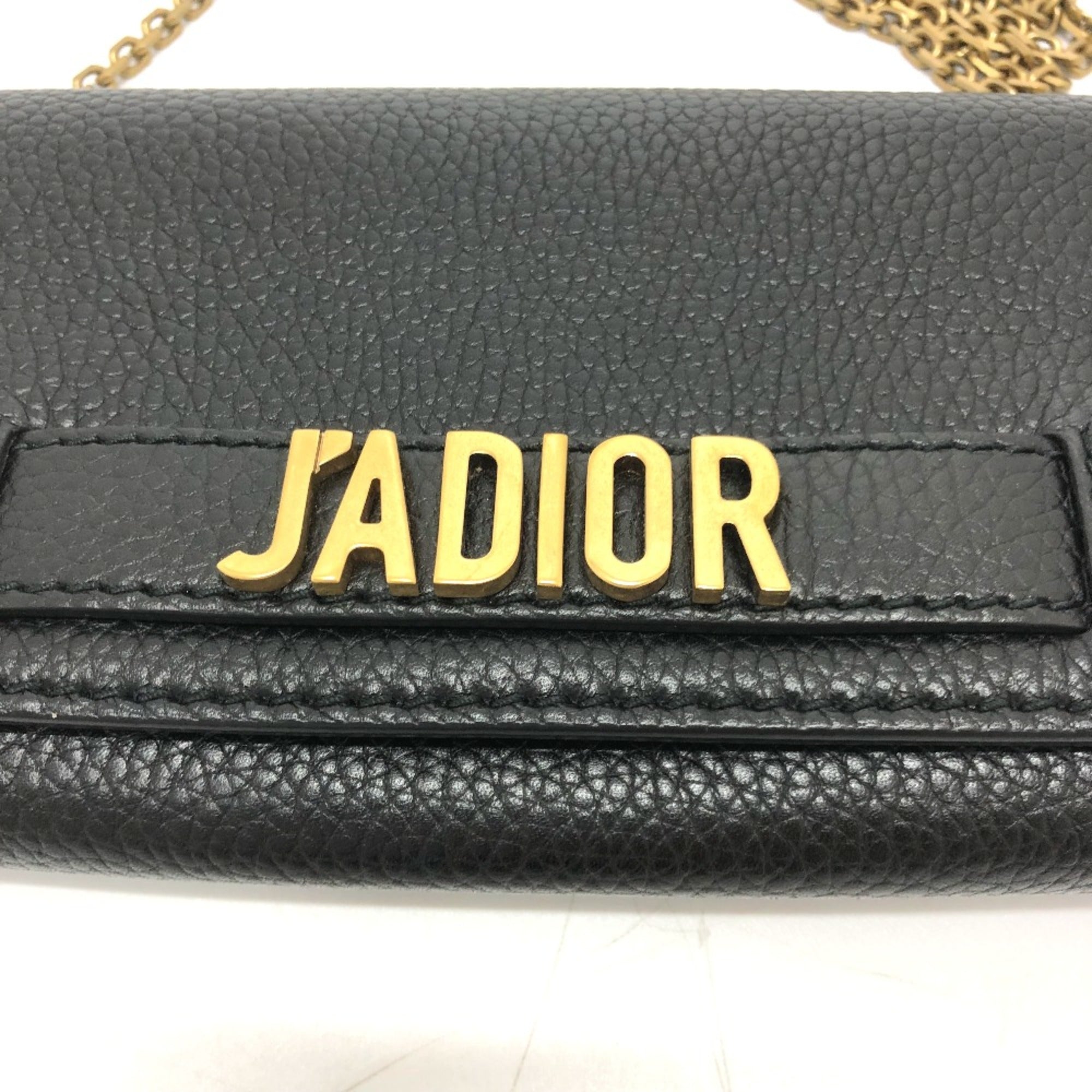 Christian Dior Black Leather Shoulder Bag (Pre-Owned)