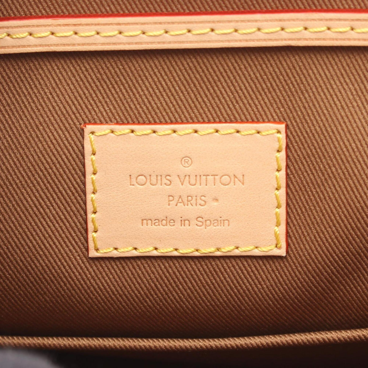 Louis Vuitton Brown Pvc Leather Backpack Handbag (Pre-Owned)