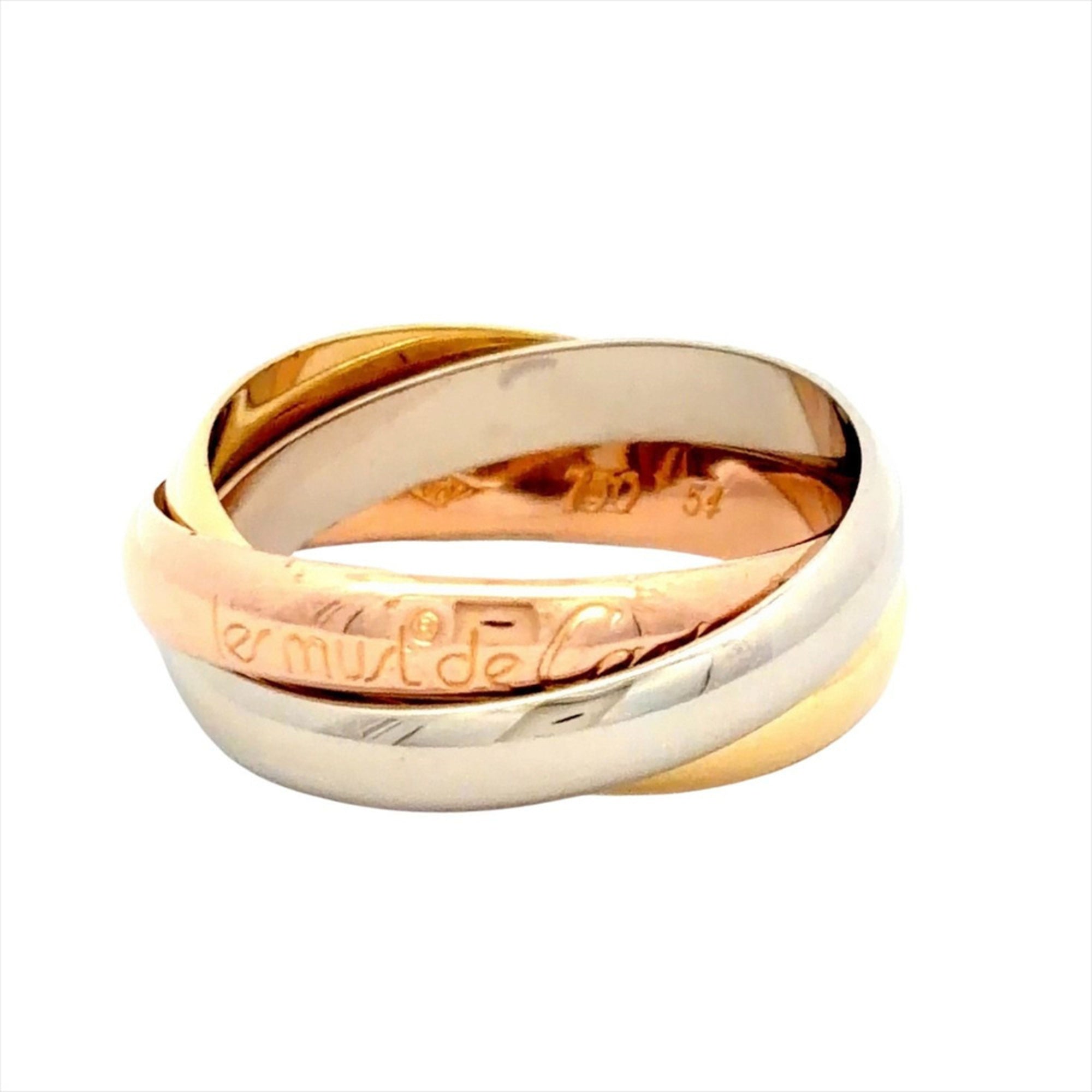 Cartier Pink Gold White Gold Yellow Gold Yellow Gold (18K) Pink Gold (18K) White Gold (18K) Band Ring (Pre-Owned)
