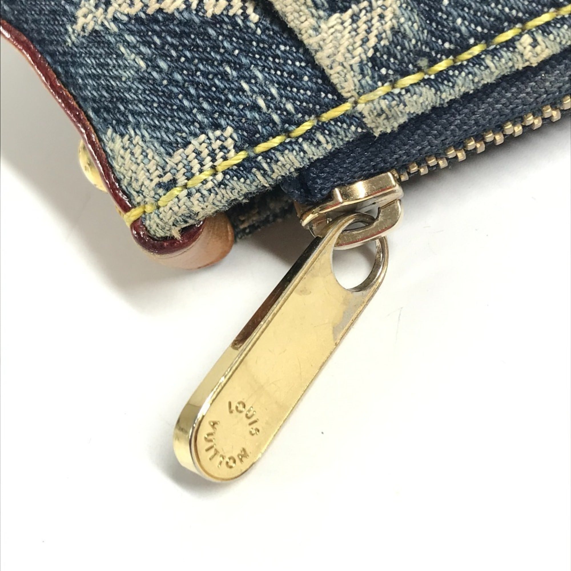 Louis Vuitton Monogram Denim Blue Monogram Denim Handbag (Pre-Owned)