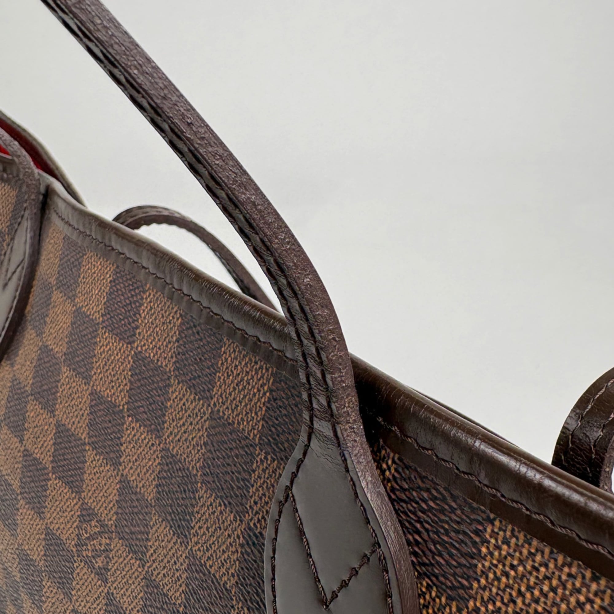 Louis Vuitton Damier Brown Damier Canvas Shoulder Bag Tote Bag (Pre-Owned)