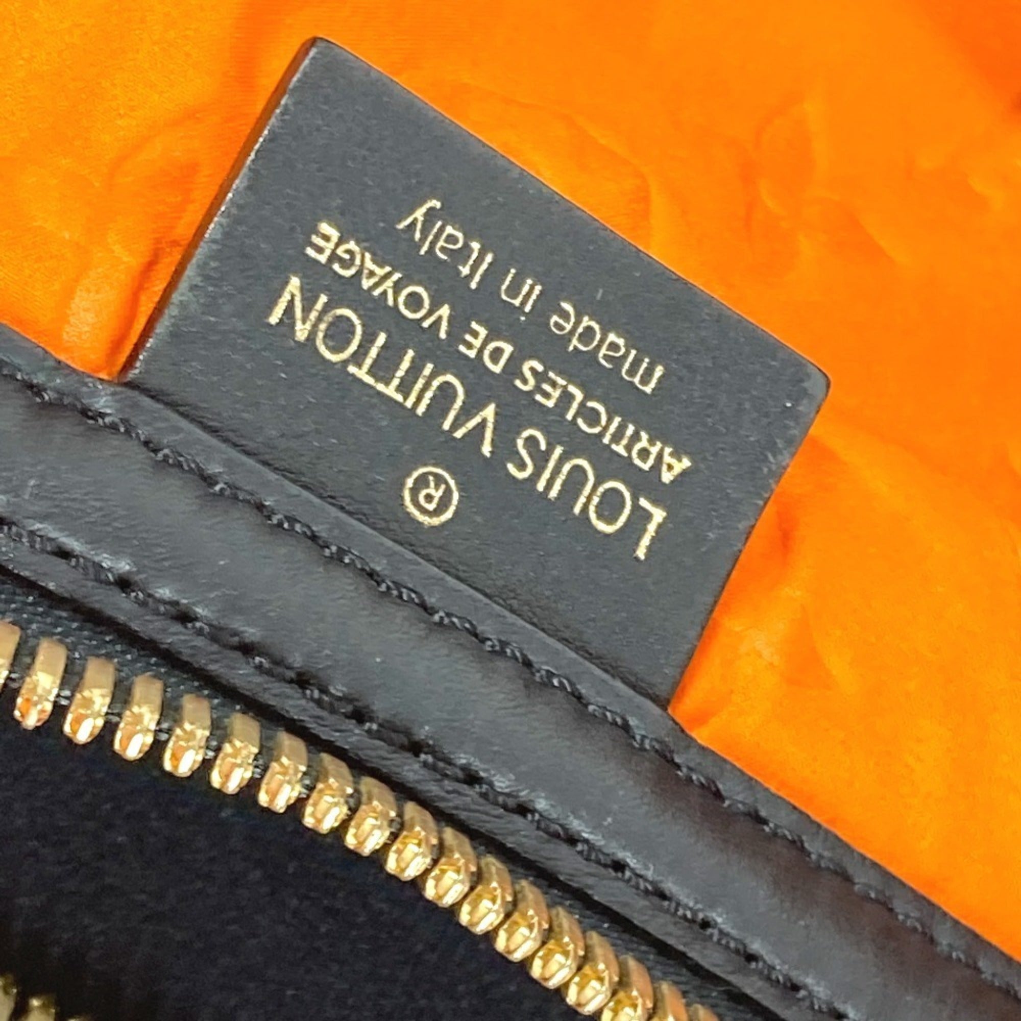 Louis Vuitton Orange Microfiber Shoulder Bag Tote Bag (Pre-Owned)