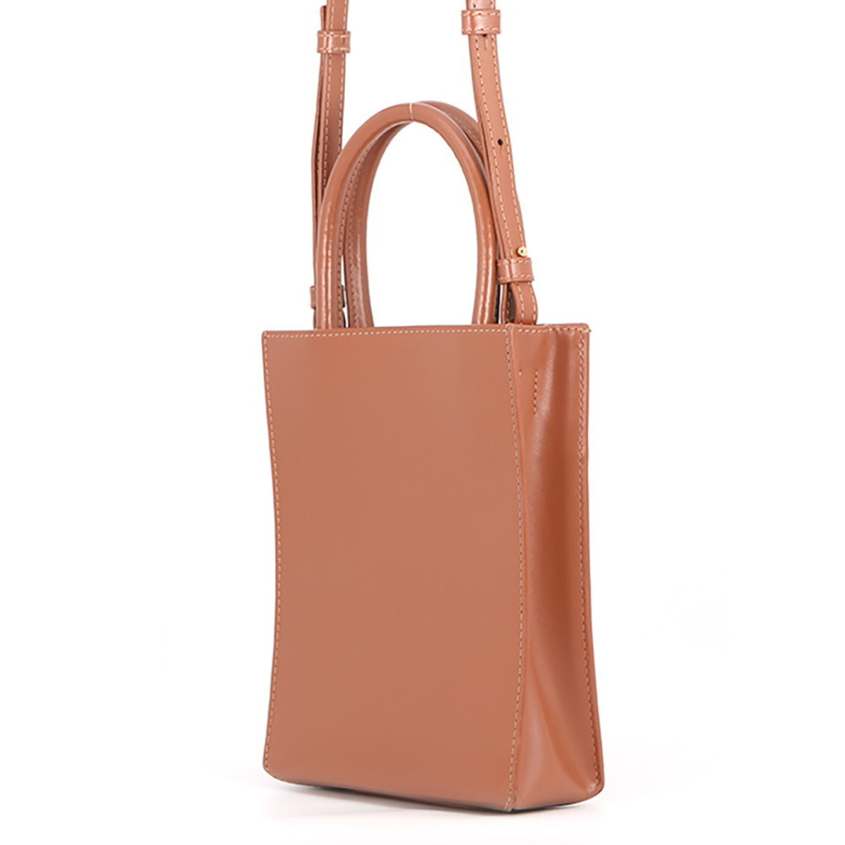 Loewe Brown Leather Handbag Shoulder Bag (Pre-Owned)