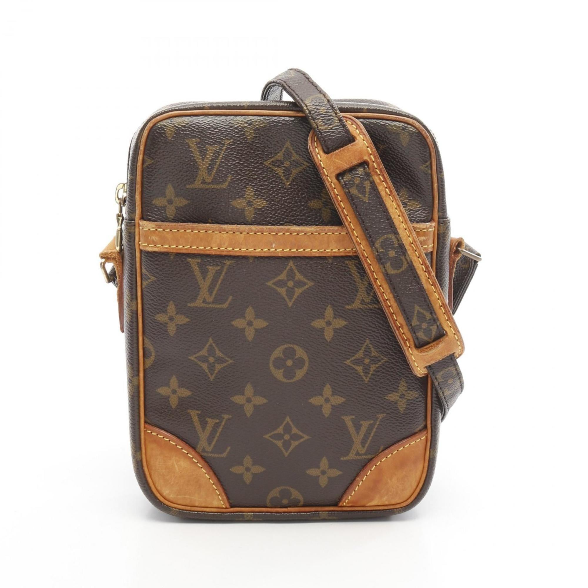 Louis Vuitton Brown Pvc Monogram Coated Canvas Leather Shoulder Bag (Pre-Owned)