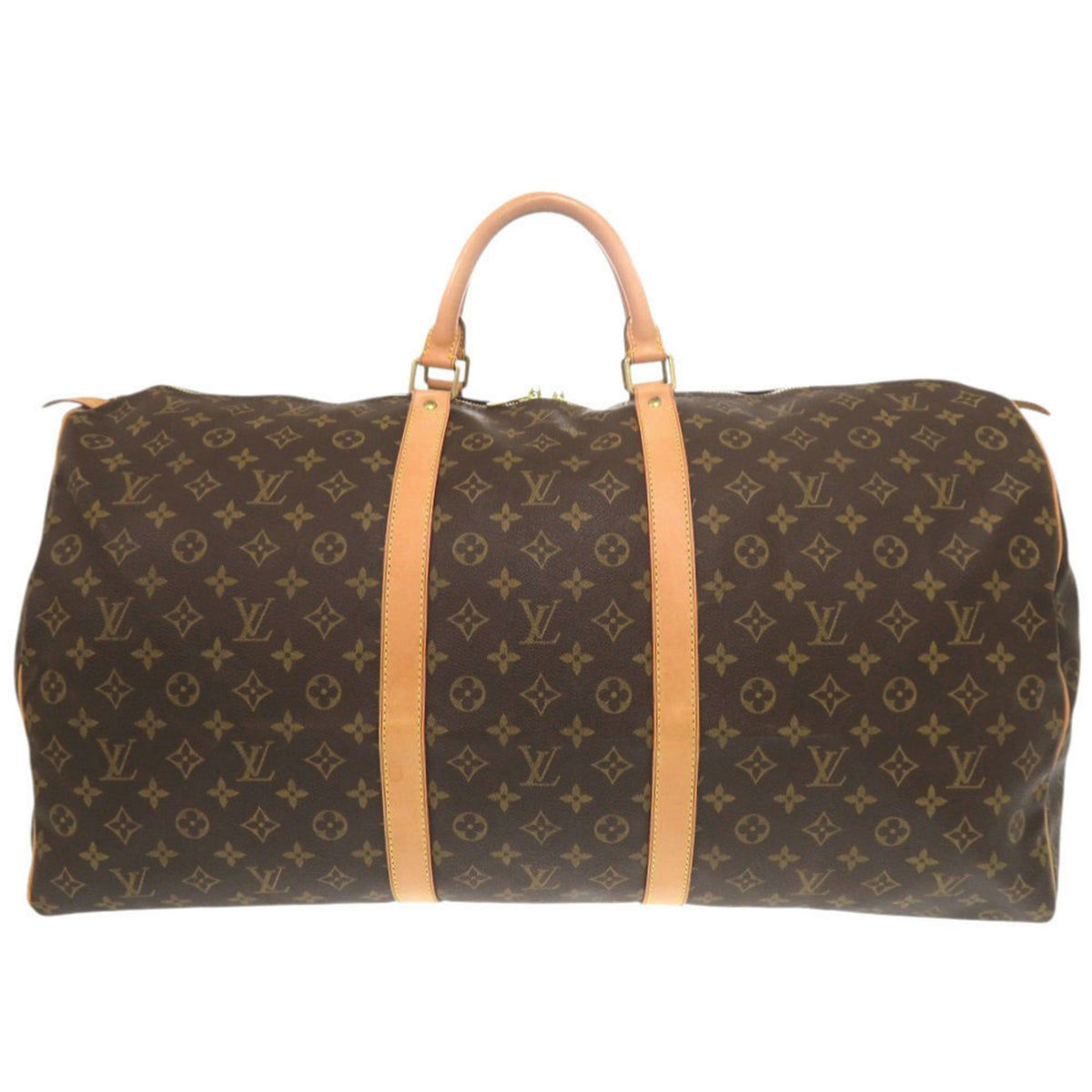 Louis Vuitton Brown Monogram Canvas Boston Bag (Pre-Owned)
