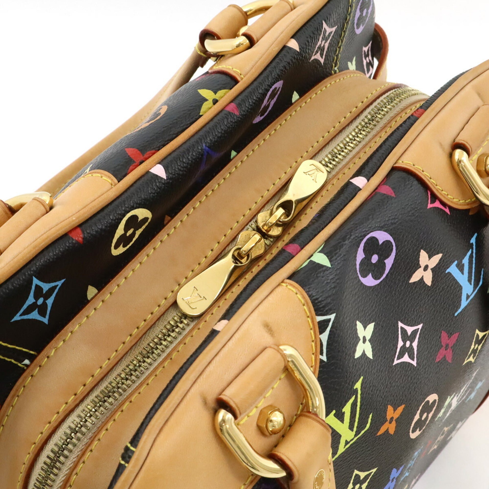 Louis Vuitton Black Multi-Color Noir Pvc Handbag Shoulder Bag (Pre-Owned)