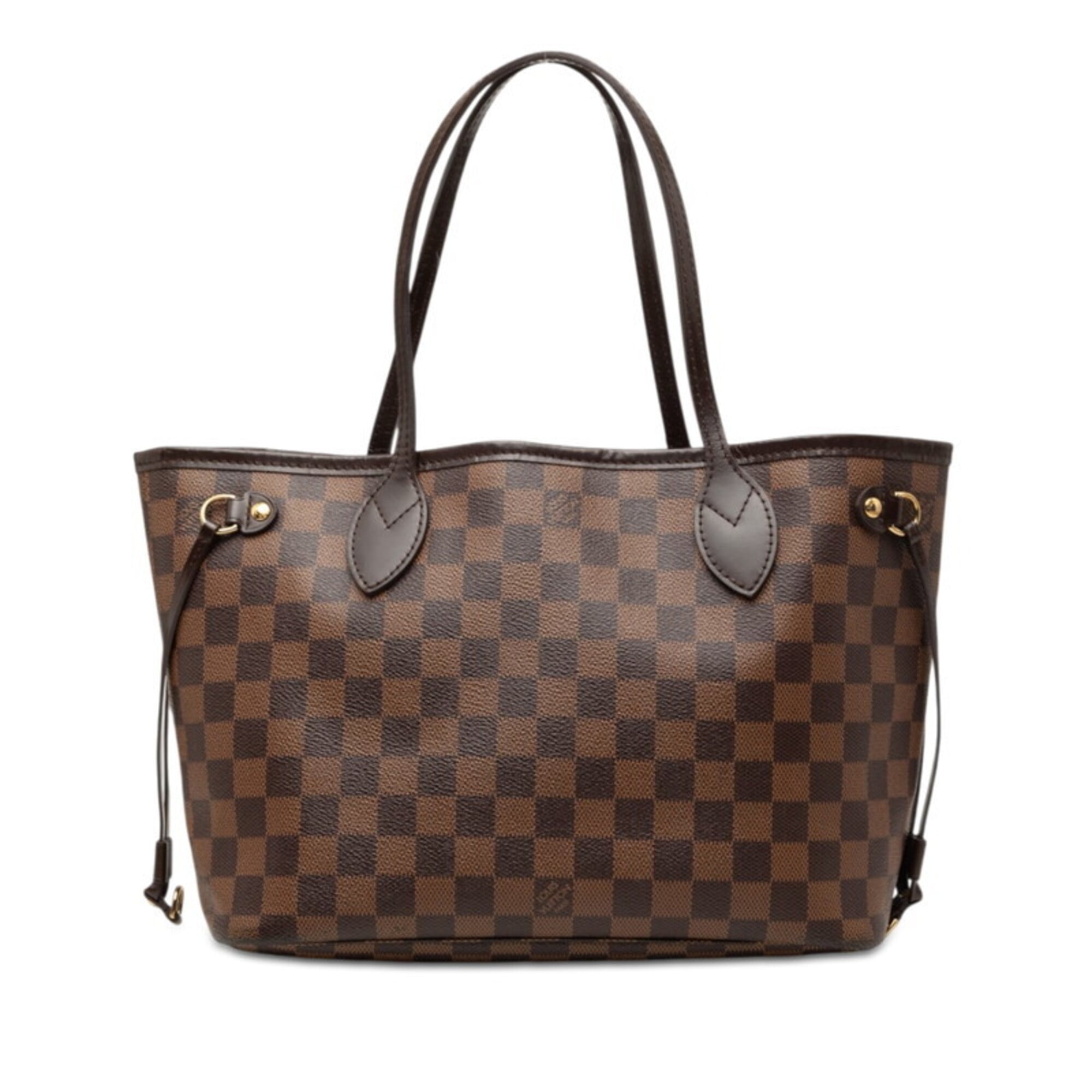Louis Vuitton Brown Pvc Leather Handbag Pouch Tote Bag (Pre-Owned)