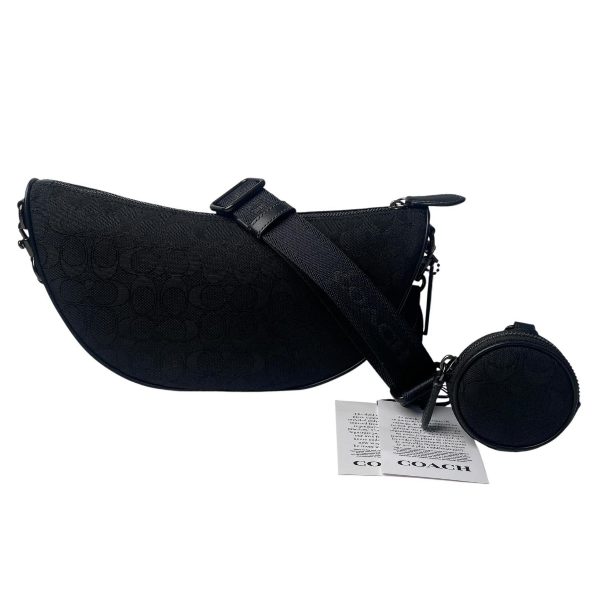 Coach Black Canvas Shoulder Bag (Pre-Owned)
