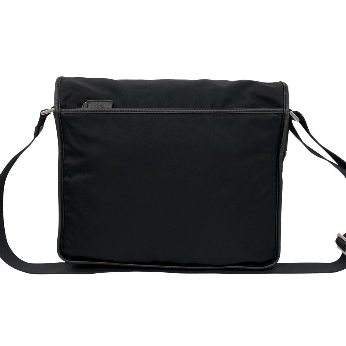 Prada Black Nylon Leather Shoulder Bag (Pre-Owned)