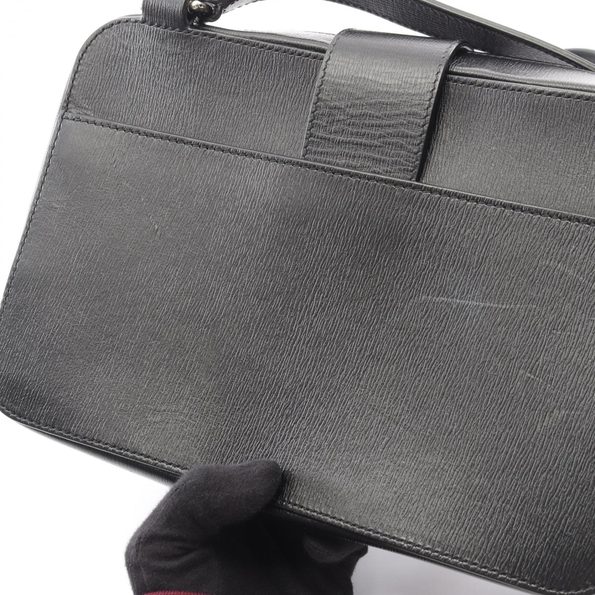 Balenciaga Black Leather Shoulder Bag (Pre-Owned)