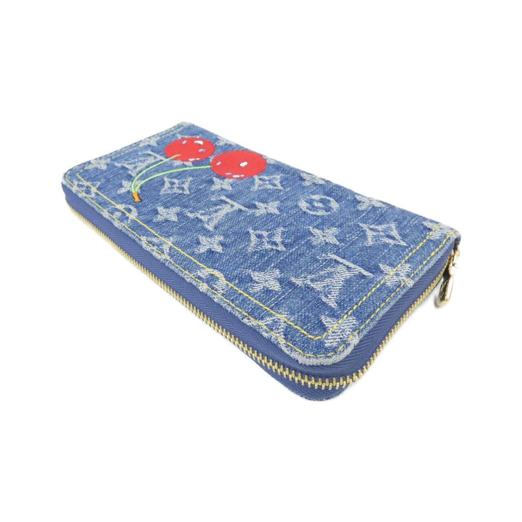 Louis Vuitton Monogram Denim Blue Denim Long Wallet (Bi-Fold) (Pre-Owned)