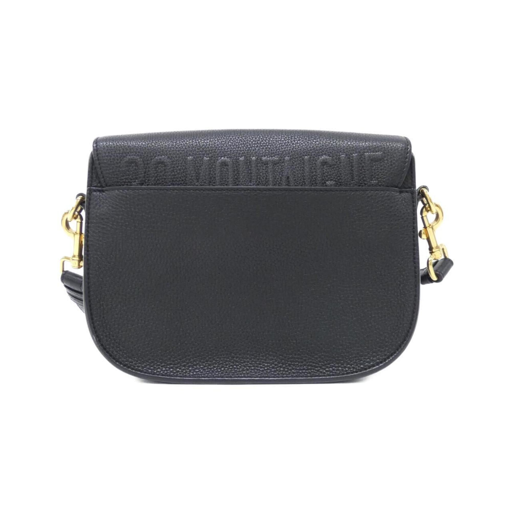Christian Dior Black Leather Shoulder Bag (Pre-Owned)