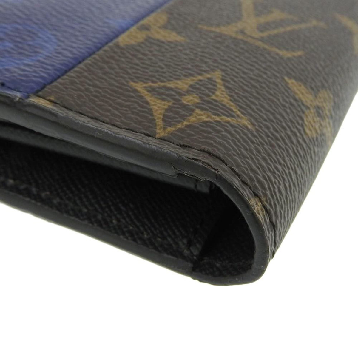 Louis Vuitton Blue Monogram Long Wallet (Bi-Fold) (Pre-Owned)