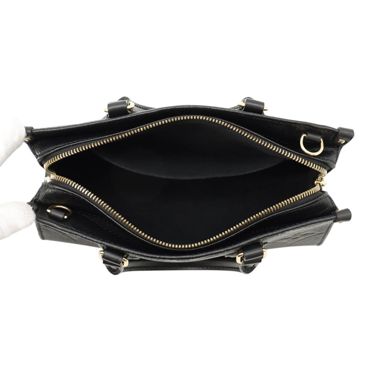 Louis Vuitton Black Monogram Noir Monogram Empreinte Handbag (Pre-Owned)