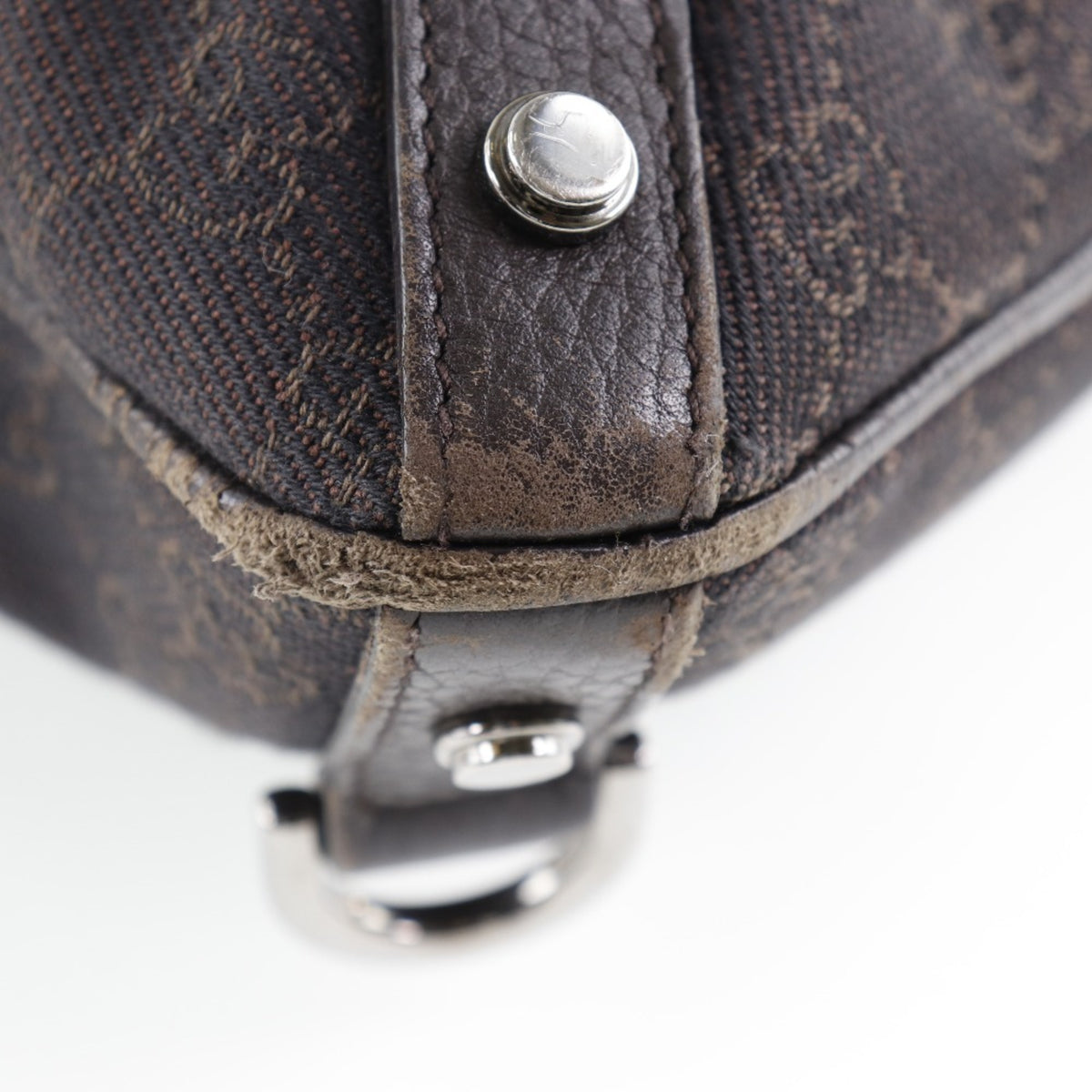 Gucci Abbey Brown Gg Canvas Shoulder Bag (Pre-Owned)