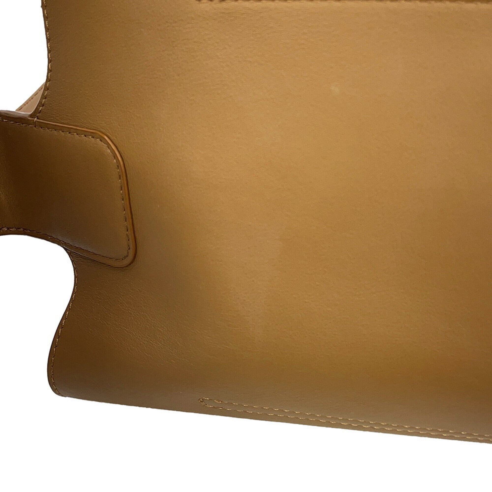 Loewe Beige Brown Leather Handbag Tote Bag (Pre-Owned)