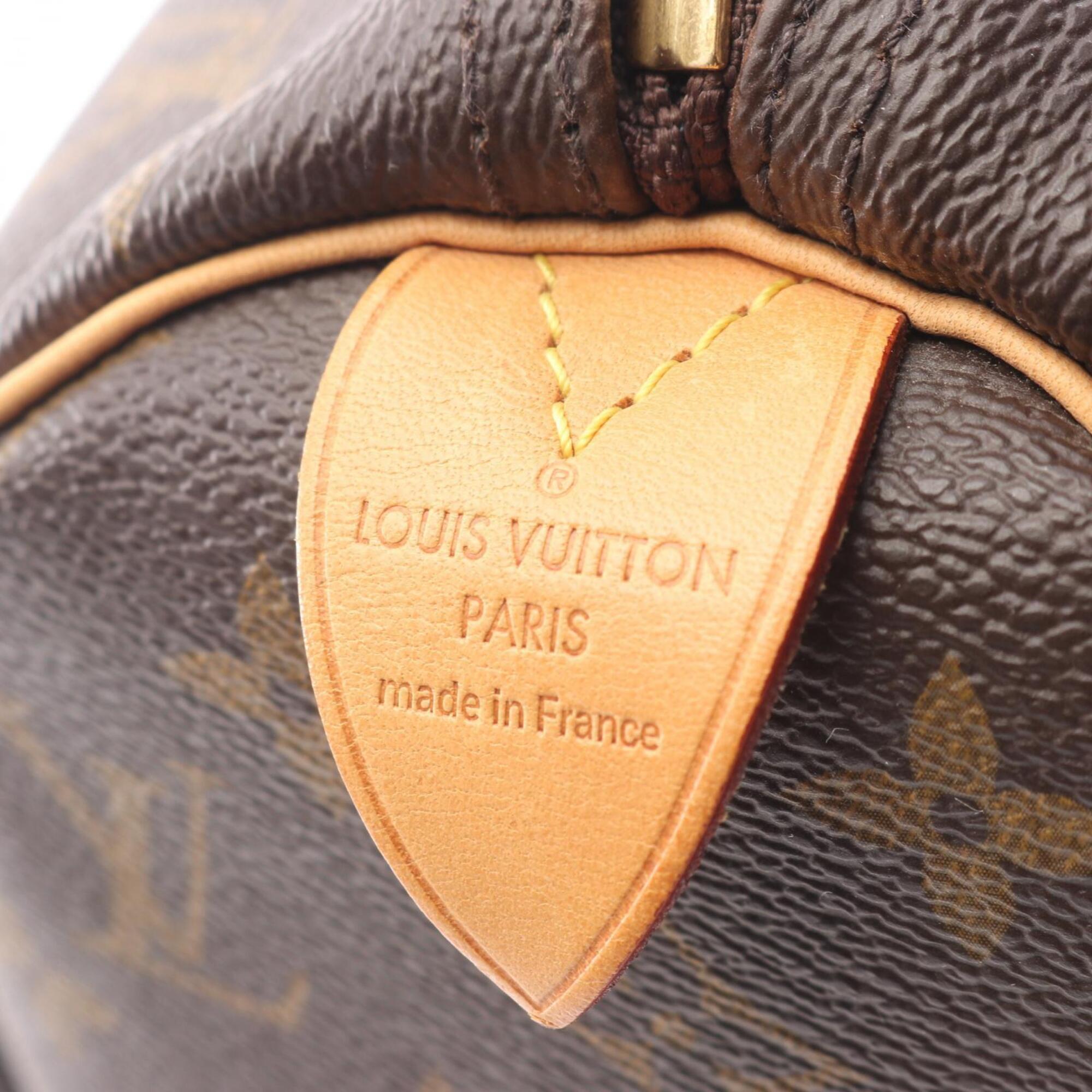 Louis Vuitton Brown Monogram Pvc Coated Canvas Leather Boston Bag Handbag (Pre-Owned)
