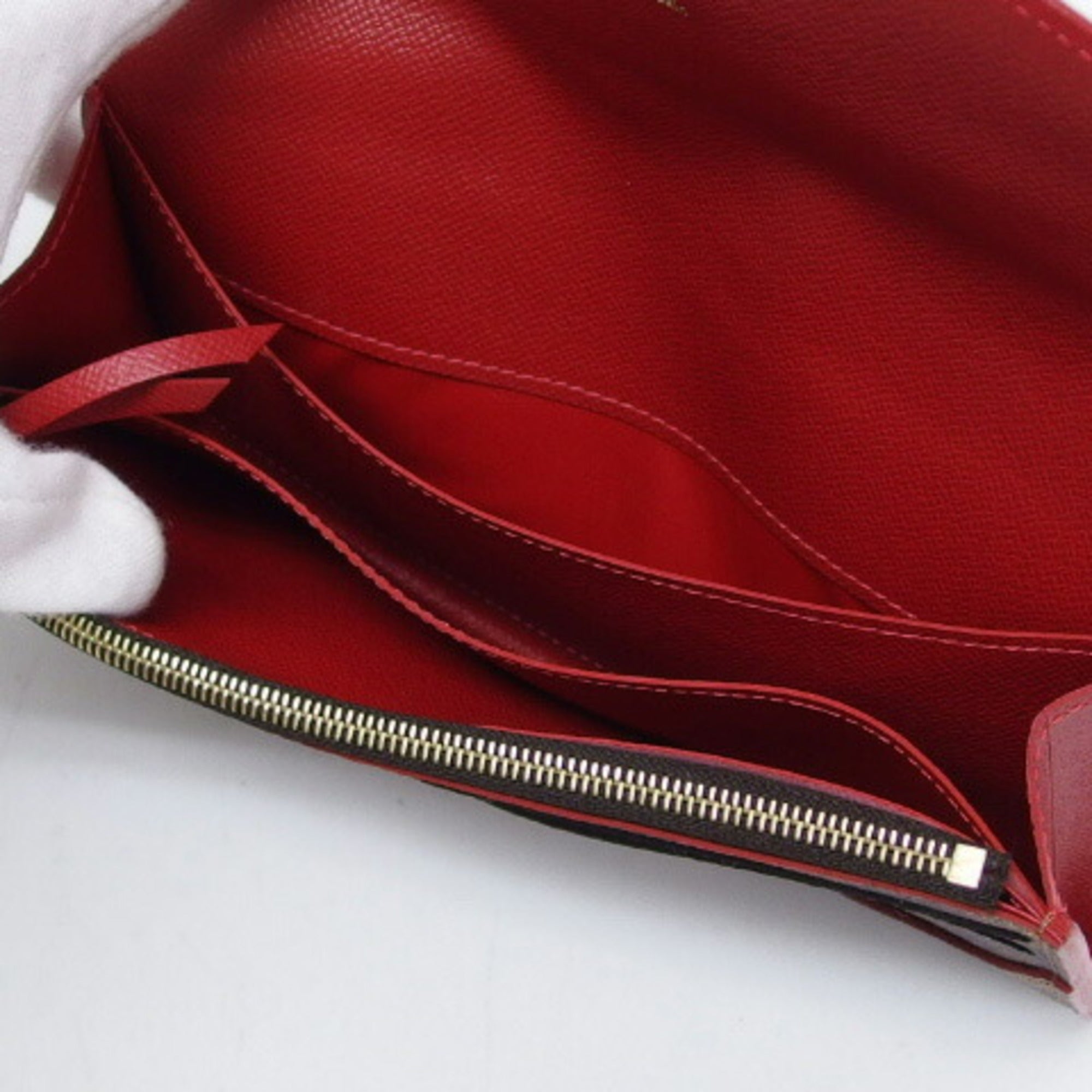 Louis Vuitton Cerise Damier Canvas Long Wallet (Bi-Fold) (Pre-Owned)