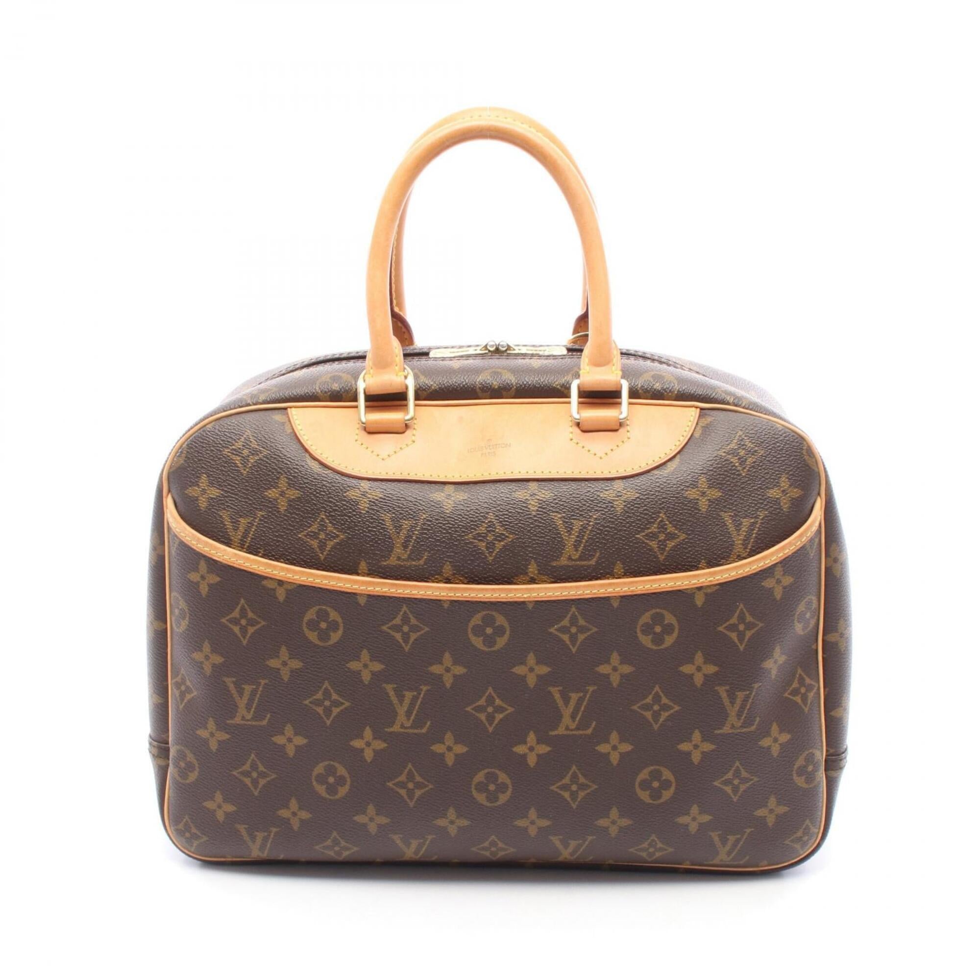 Louis Vuitton Brown Coated Canvas Leather Handbag (Pre-Owned)