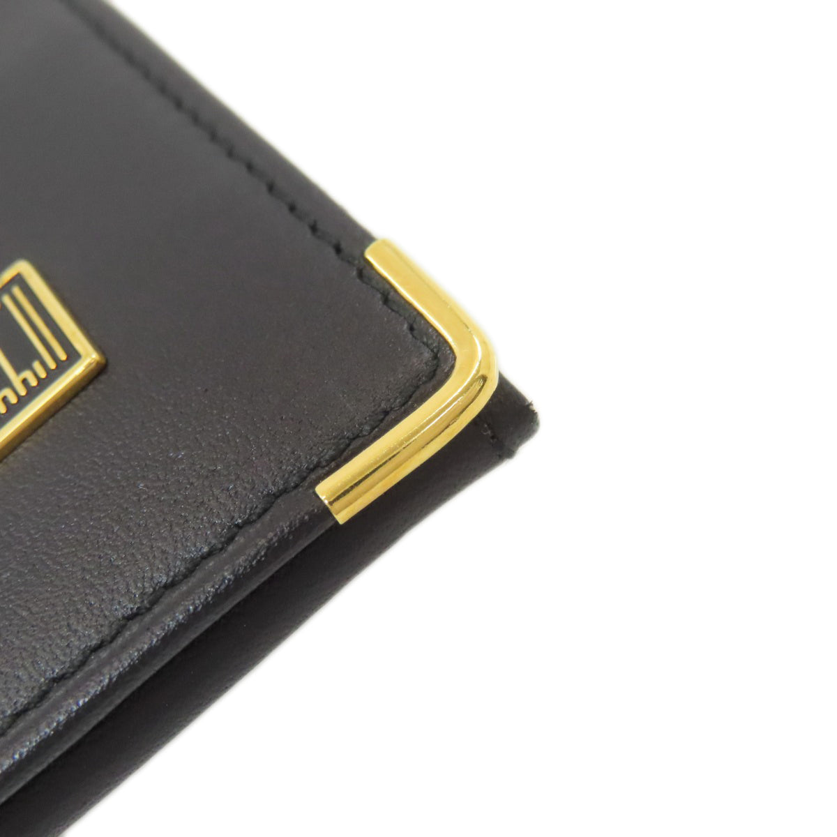 Dunhill Black Leather Long Wallet (Bi-Fold) (Pre-Owned)