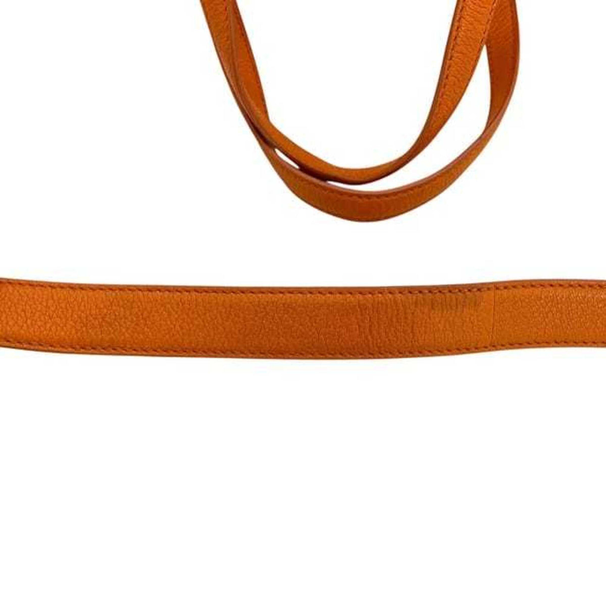 Salvatore Ferragamo Orange Leather Shoulder Bag Tote Bag (Pre-Owned)