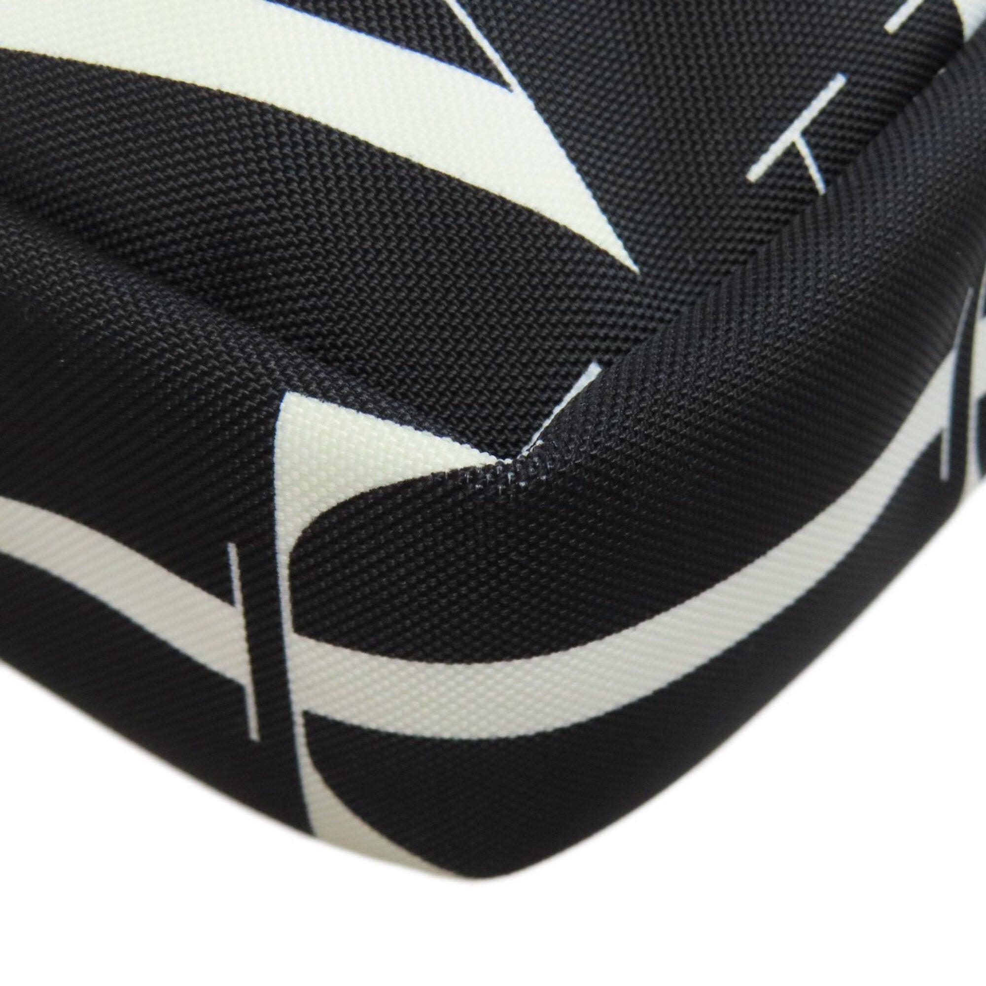 Valentino Black Canvas Shoulder Bag (Pre-Owned)