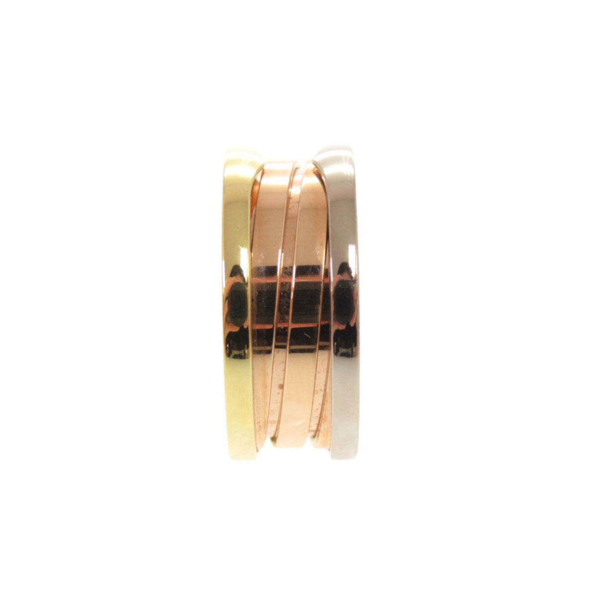 Bvlgari Yellow Gold (18K) Pink Gold (18K) White Gold (18K) Band Ring (Pre-Owned)