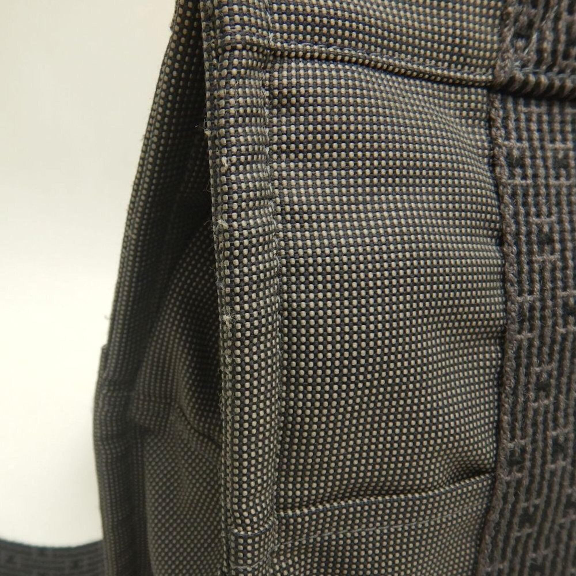 Hermes Gray Nylon Canvas Backpack (Pre-Owned)